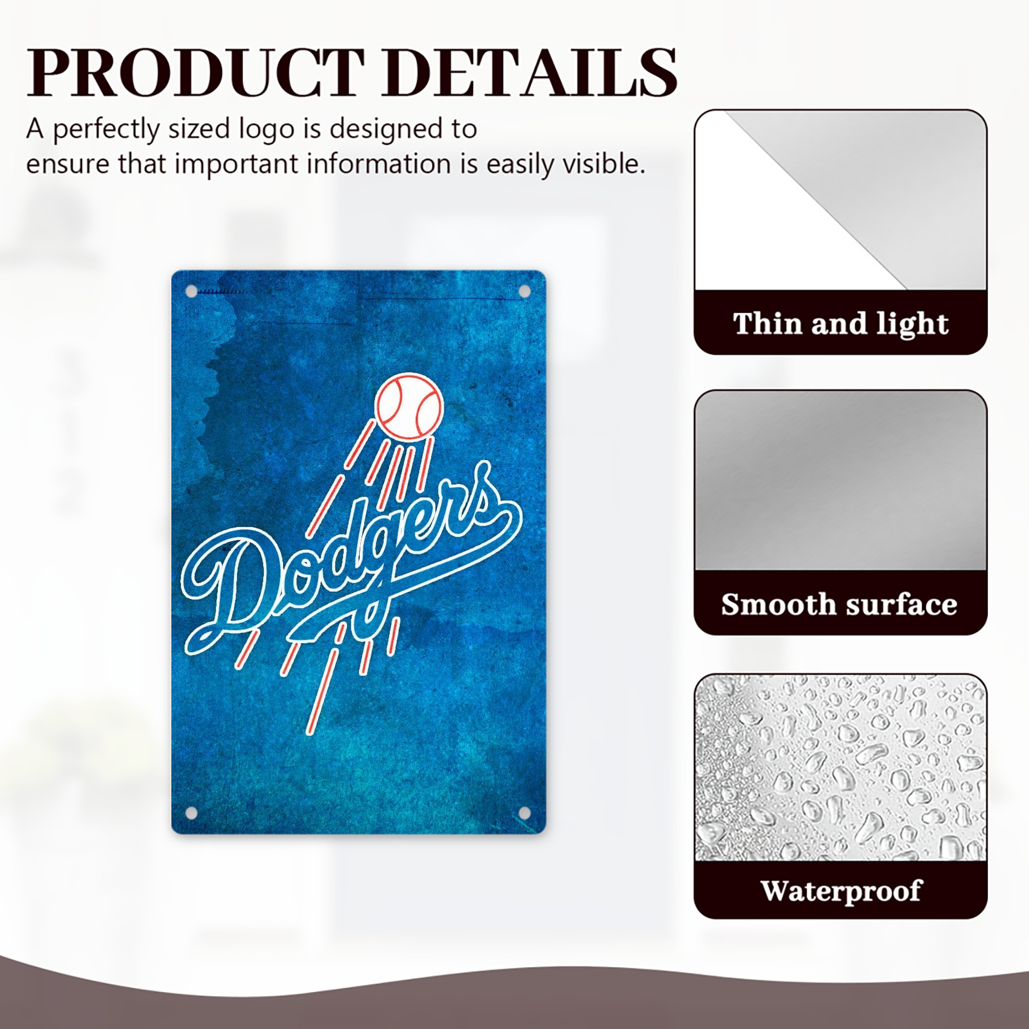  8x12inch Vertical Aluminum Sign - Durable Fade-Resistant Indoor/Outdoor Safety & Information Plaque For Office, Hotel, Restaurant, Bar, Public Spaces