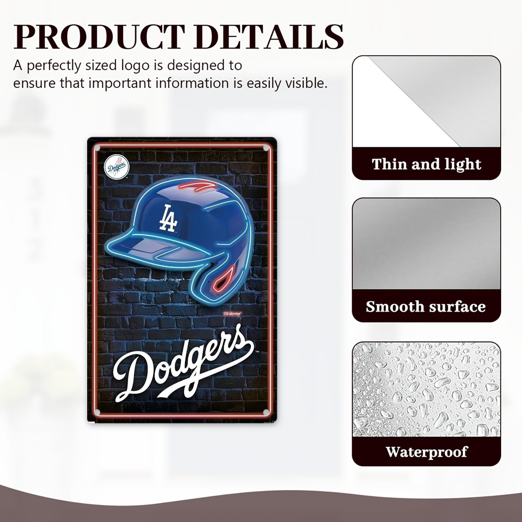  8x12inch Vertical Aluminum Sign - Durable Fade-Resistant Indoor/Outdoor Safety & Information Plaque For Office, Hotel, Restaurant, Bar, Public Spaces