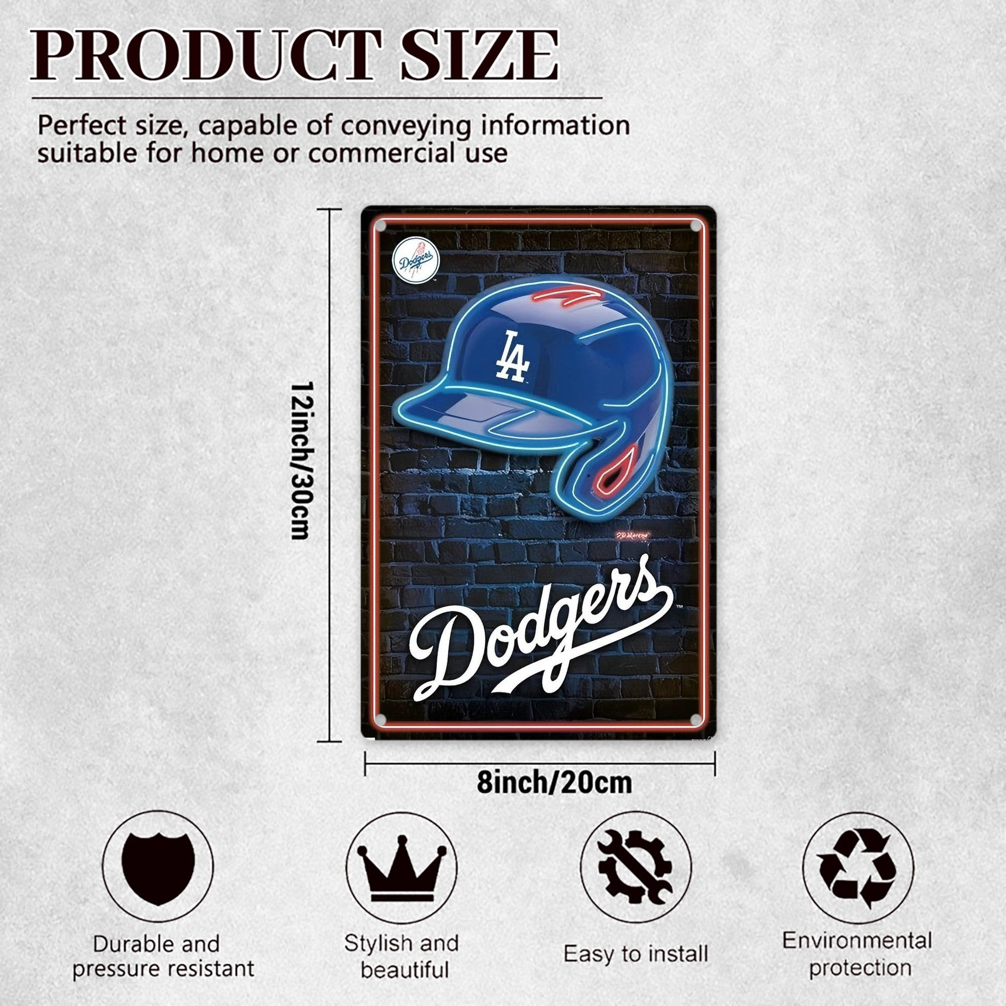  8x12inch Vertical Aluminum Sign - Durable Fade-Resistant Indoor/Outdoor Safety & Information Plaque For Office, Hotel, Restaurant, Bar, Public Spaces