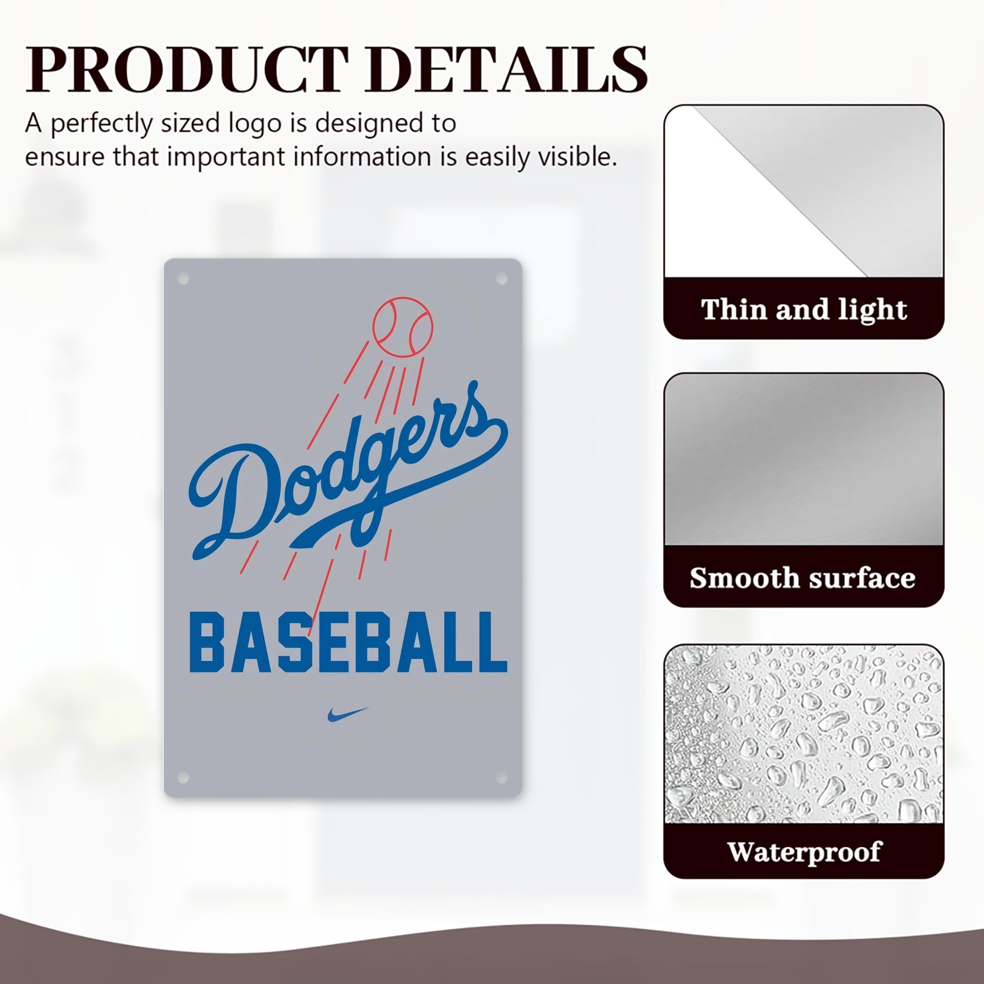  8x12inch Vertical Aluminum Sign - Durable Fade-Resistant Indoor/Outdoor Safety & Information Plaque For Office, Hotel, Restaurant, Bar, Public Spaces