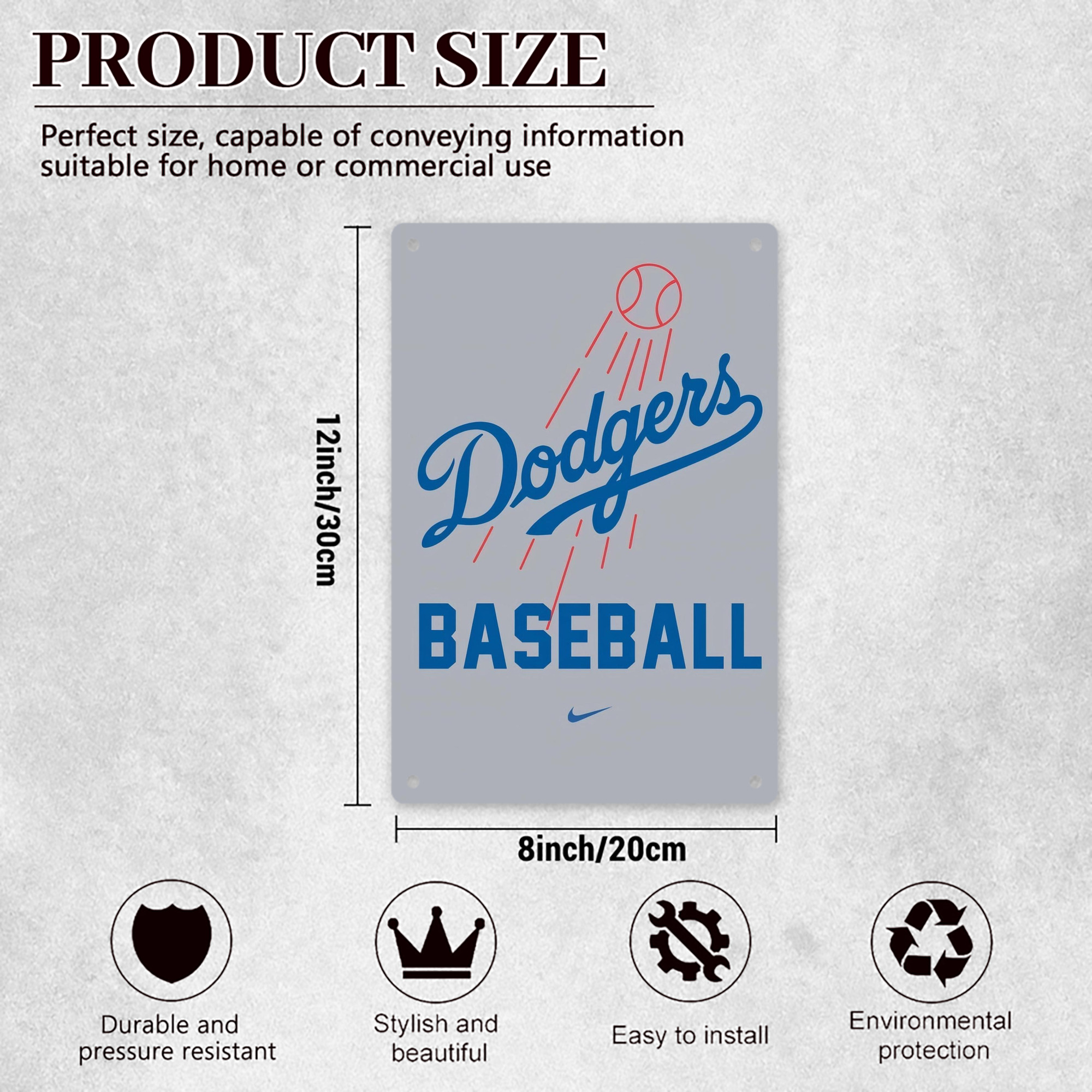  8x12inch Vertical Aluminum Sign - Durable Fade-Resistant Indoor/Outdoor Safety & Information Plaque For Office, Hotel, Restaurant, Bar, Public Spaces