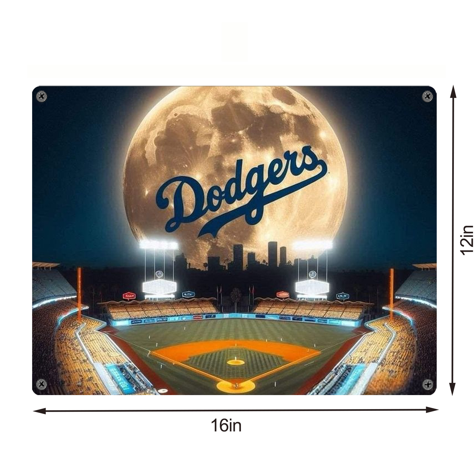  Vintage Metal Tin Sign 16x12 – Full-Print Iron Wall Decor – Durable, Fade-Resistant – Easy To Hang – Ideal For Home, Bar, Kitchen & Office Decor