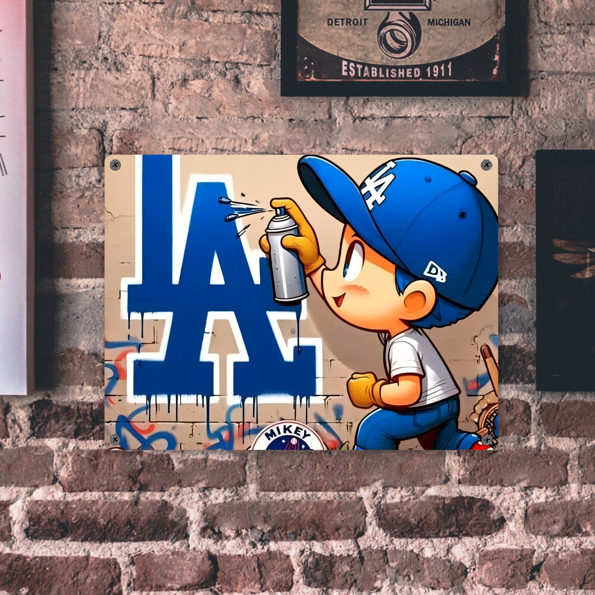  Vintage Metal Tin Sign 16x12 – Full-Print Iron Wall Decor – Durable, Fade-Resistant – Easy To Hang – Ideal For Home, Bar, Kitchen & Office Decor