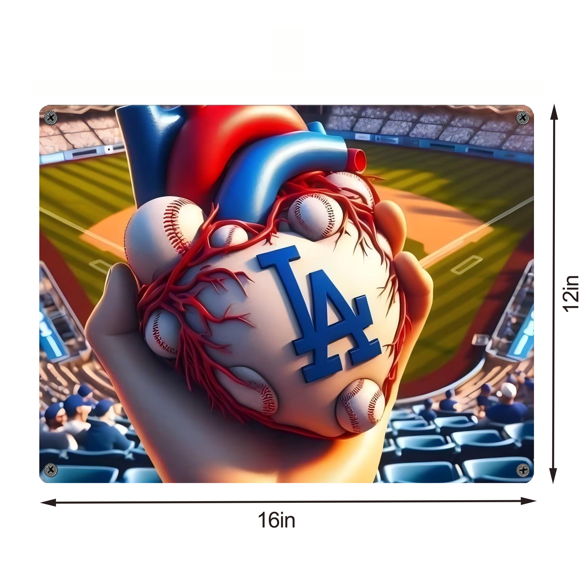  Vintage Metal Tin Sign 16x12 – Full-Print Iron Wall Decor – Durable, Fade-Resistant – Easy To Hang – Ideal For Home, Bar, Kitchen & Office Decor