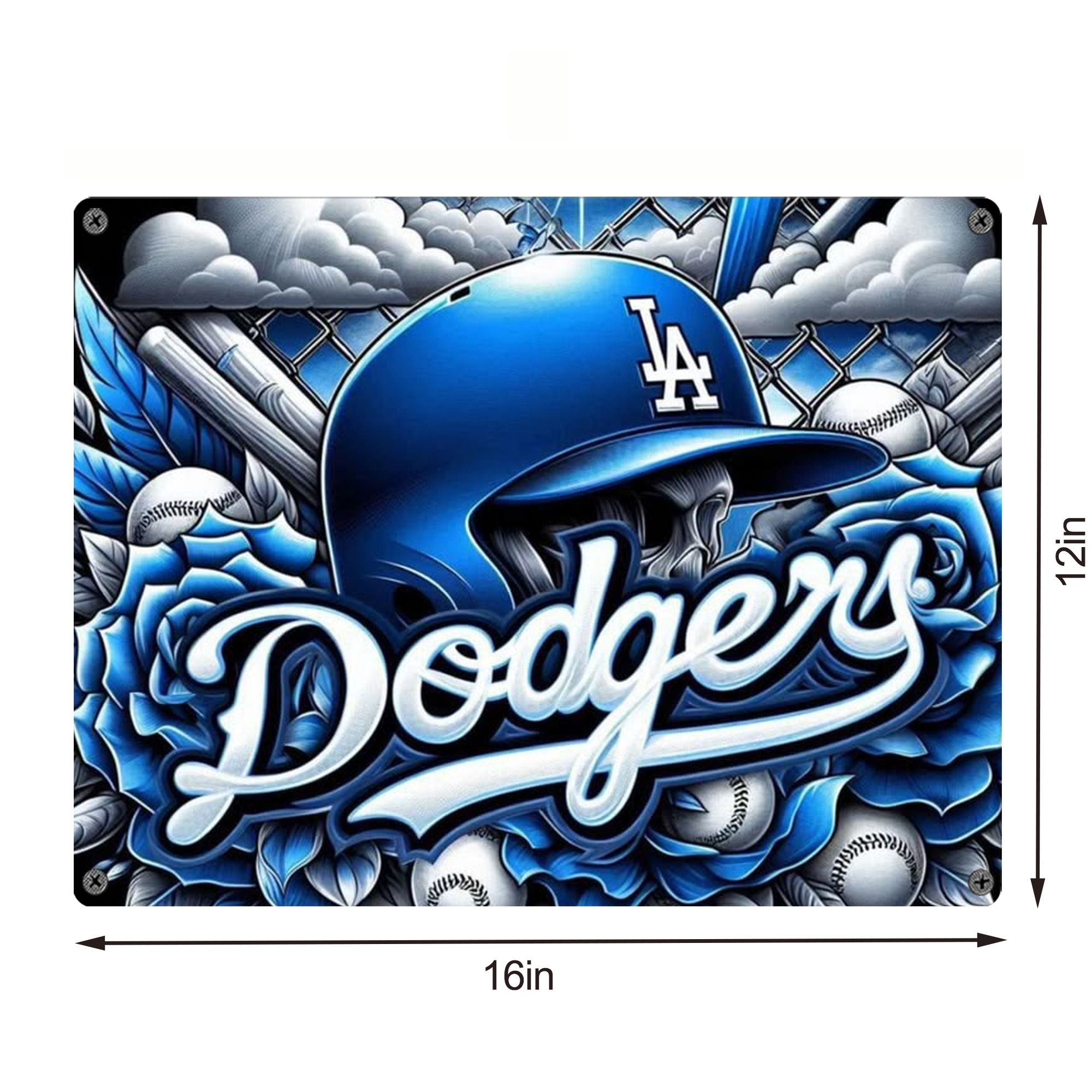  Vintage Metal Tin Sign 16x12 – Full-Print Iron Wall Decor – Durable, Fade-Resistant – Easy To Hang – Ideal For Home, Bar, Kitchen & Office Decor