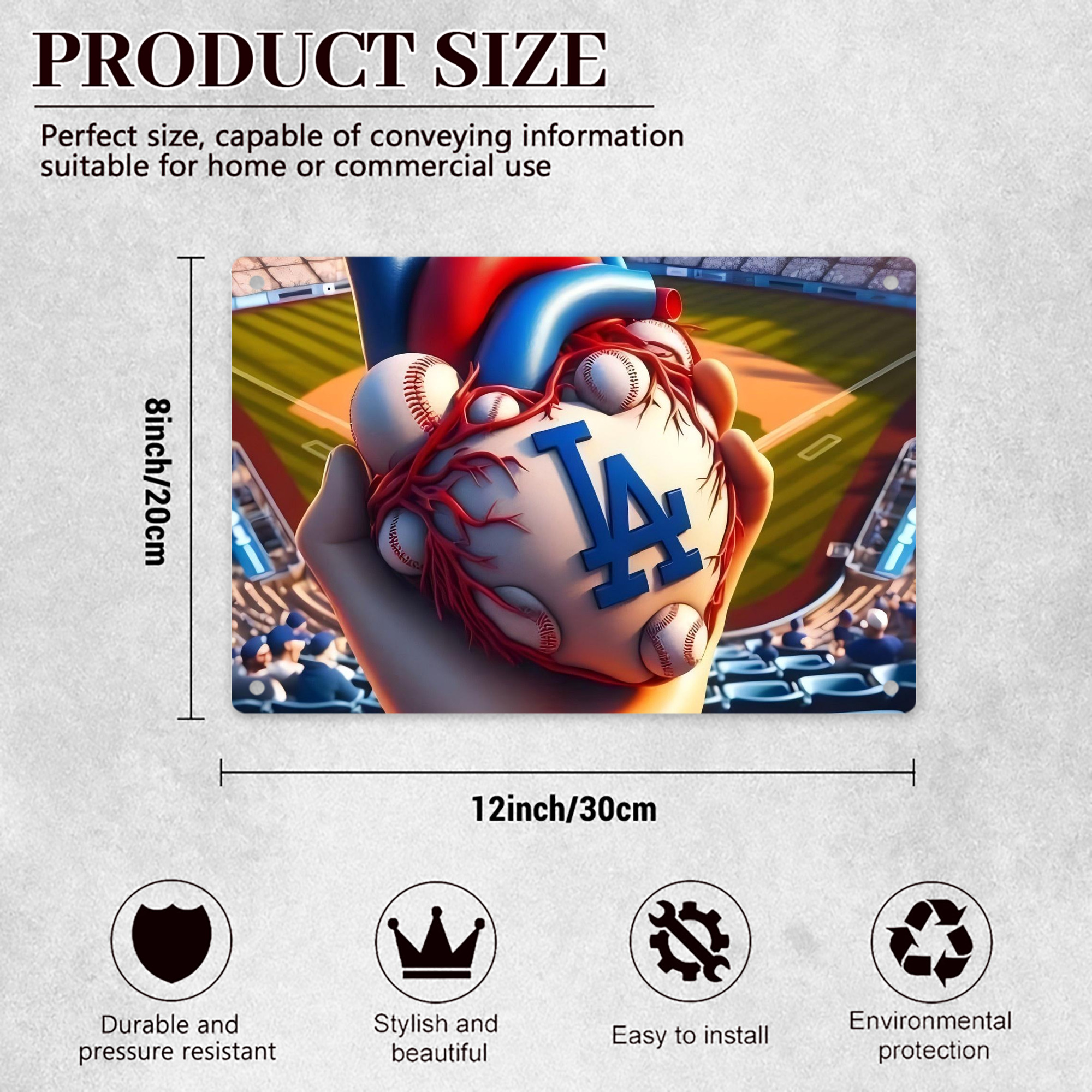  Decorative Aluminum Plaque – Horizontal Design – Durable, Stylish, Easy To Install – Ideal For Home, Office, Bar, And More