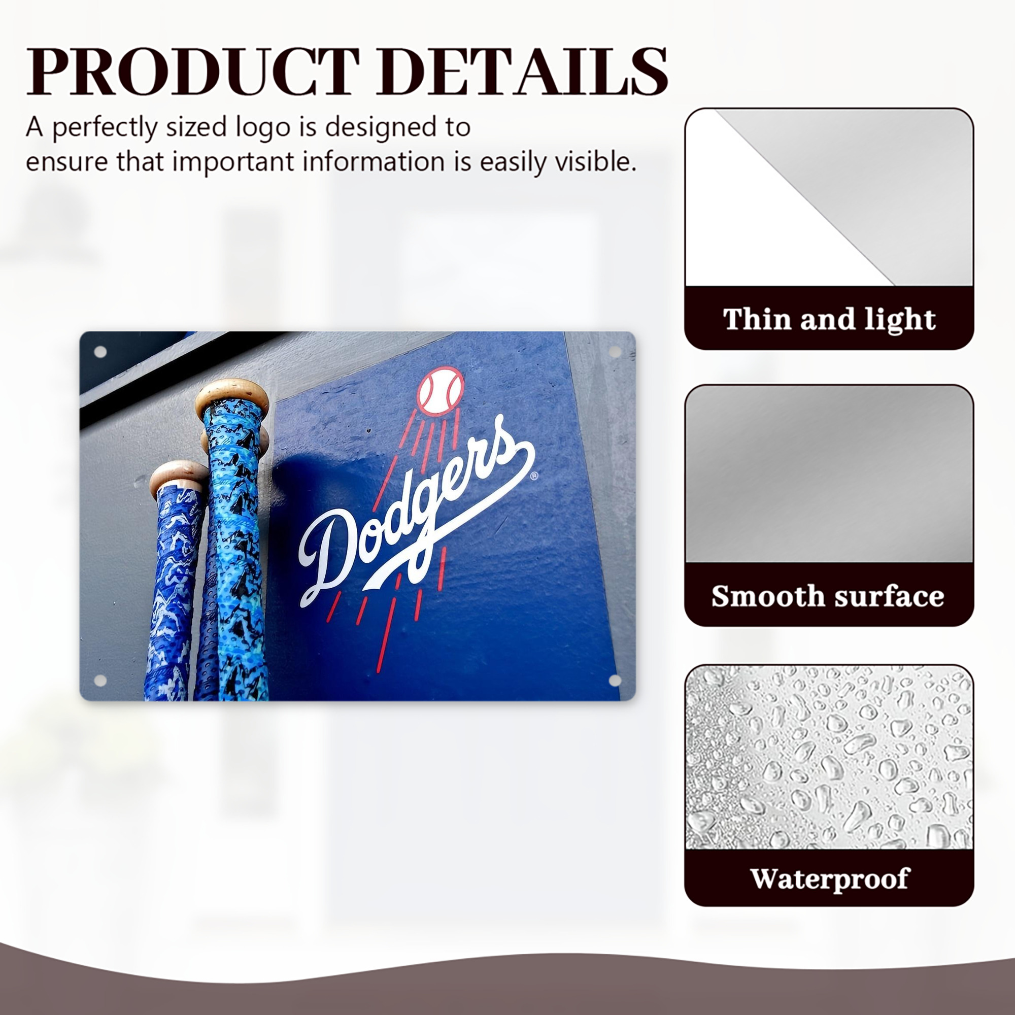  Decorative Aluminum Plaque – Horizontal Design – Durable, Stylish, Easy To Install – Ideal For Home, Office, Bar, And More