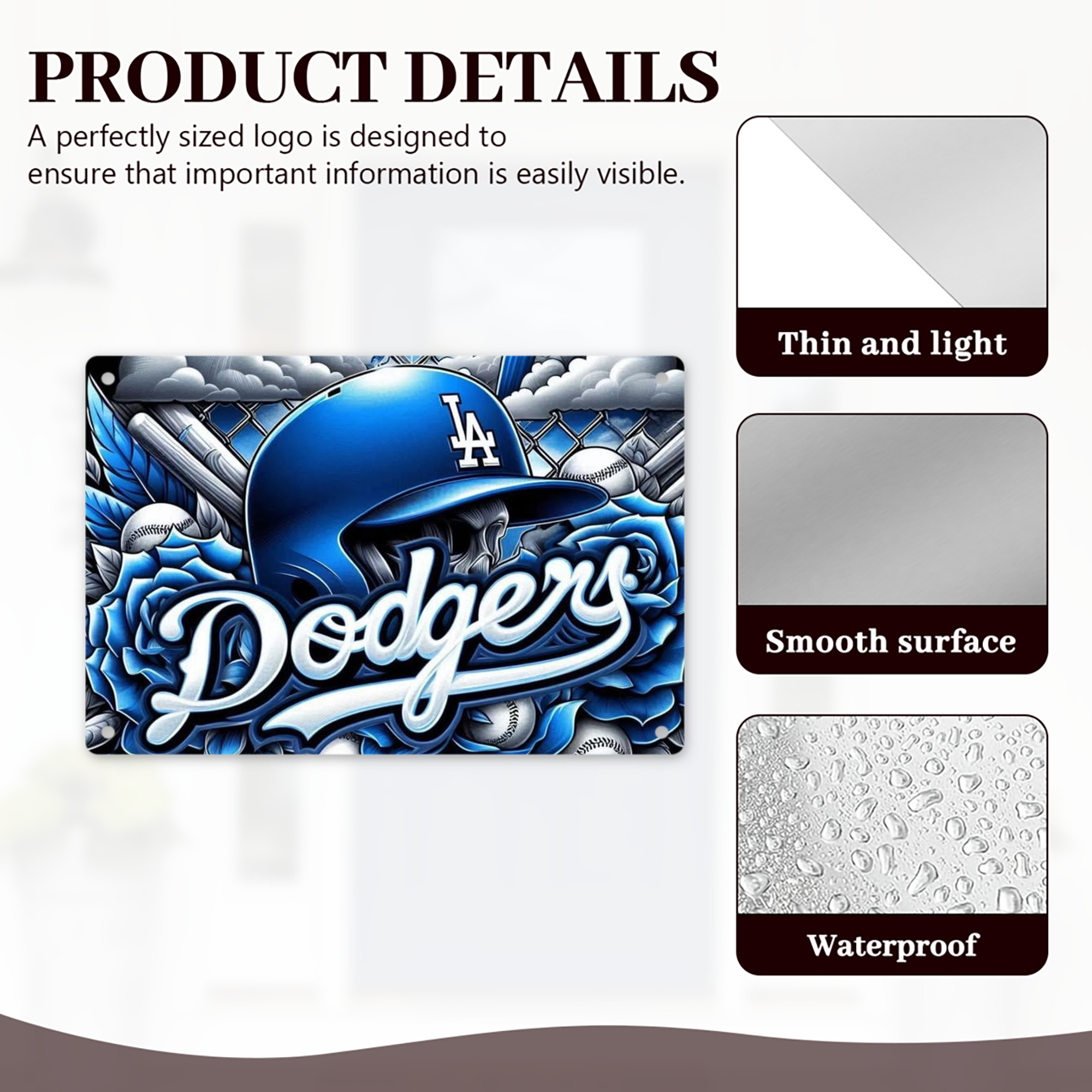  Decorative Aluminum Plaque – Horizontal Design – Durable, Stylish, Easy To Install – Ideal For Home, Office, Bar, And More