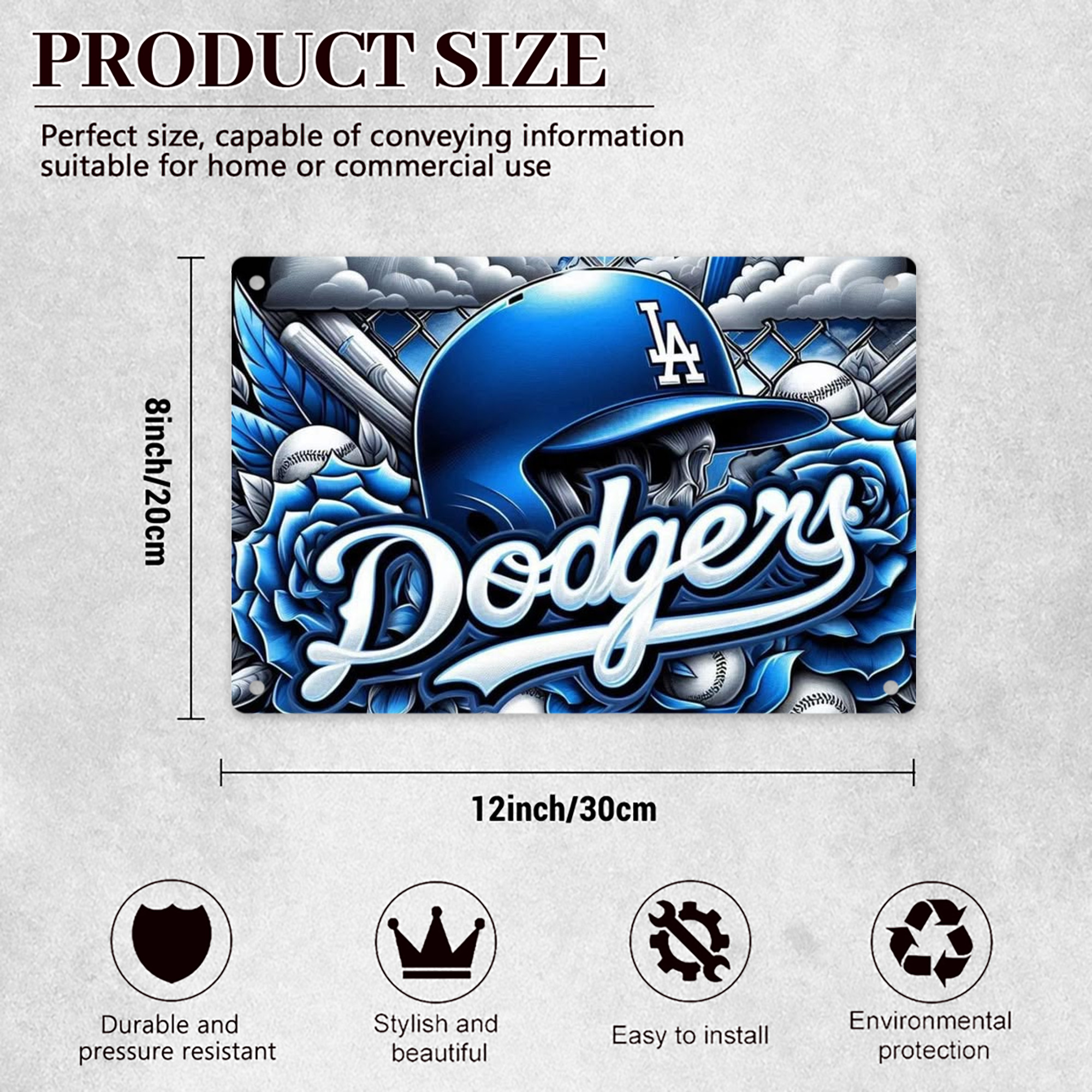  Decorative Aluminum Plaque – Horizontal Design – Durable, Stylish, Easy To Install – Ideal For Home, Office, Bar, And More