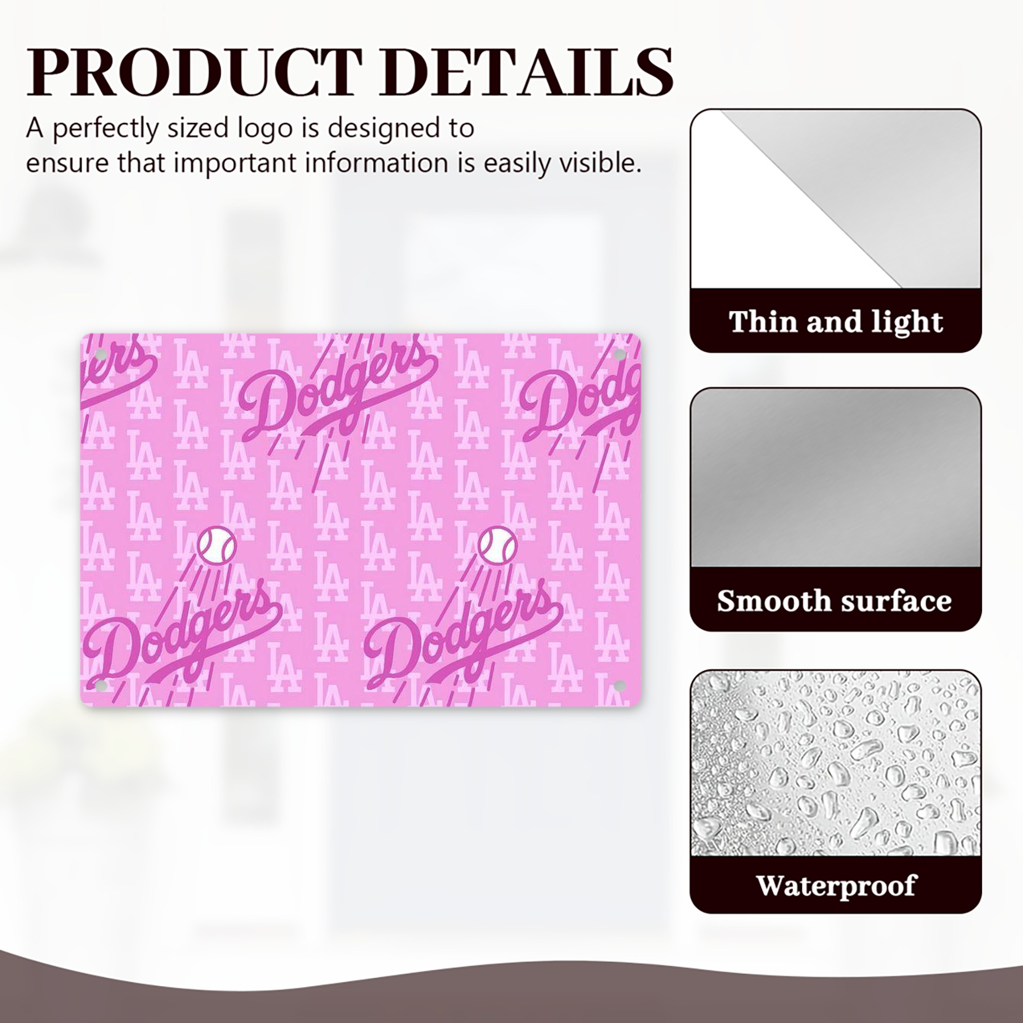  Decorative Aluminum Plaque – Horizontal Design – Durable, Stylish, Easy To Install – Ideal For Home, Office, Bar, And More