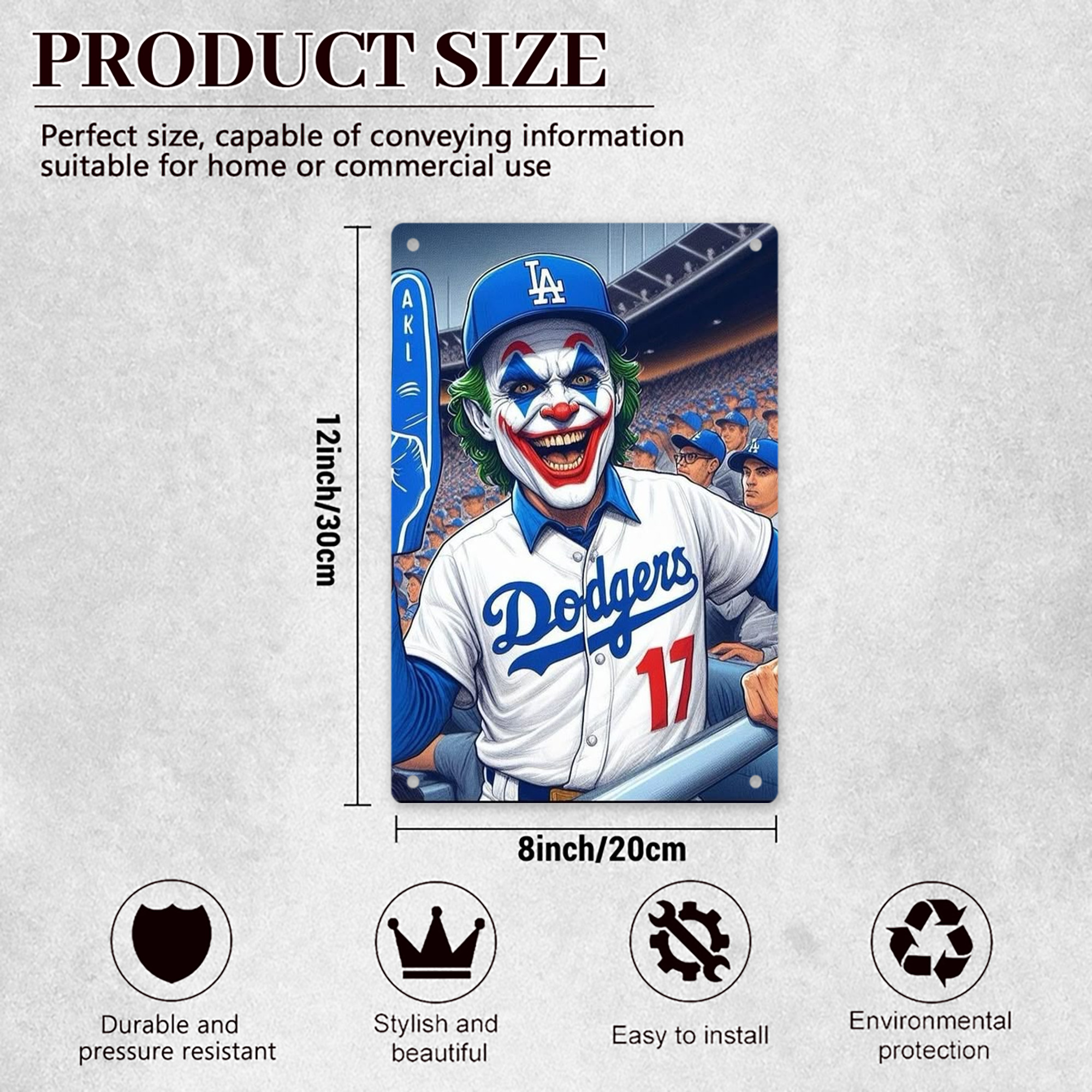  8x12inch Vertical Aluminum Sign - Durable Fade-Resistant Indoor/Outdoor Safety & Information Plaque For Office, Hotel, Restaurant, Bar, Public Spaces