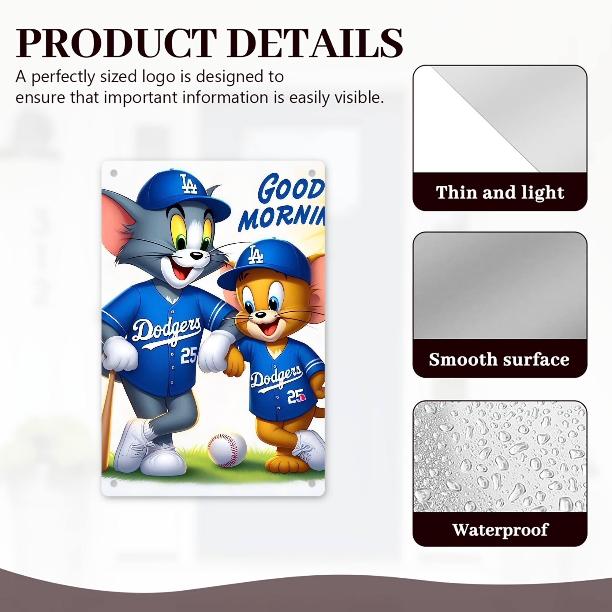  8x12inch Vertical Aluminum Sign - Durable Fade-Resistant Indoor/Outdoor Safety & Information Plaque For Office, Hotel, Restaurant, Bar, Public Spaces