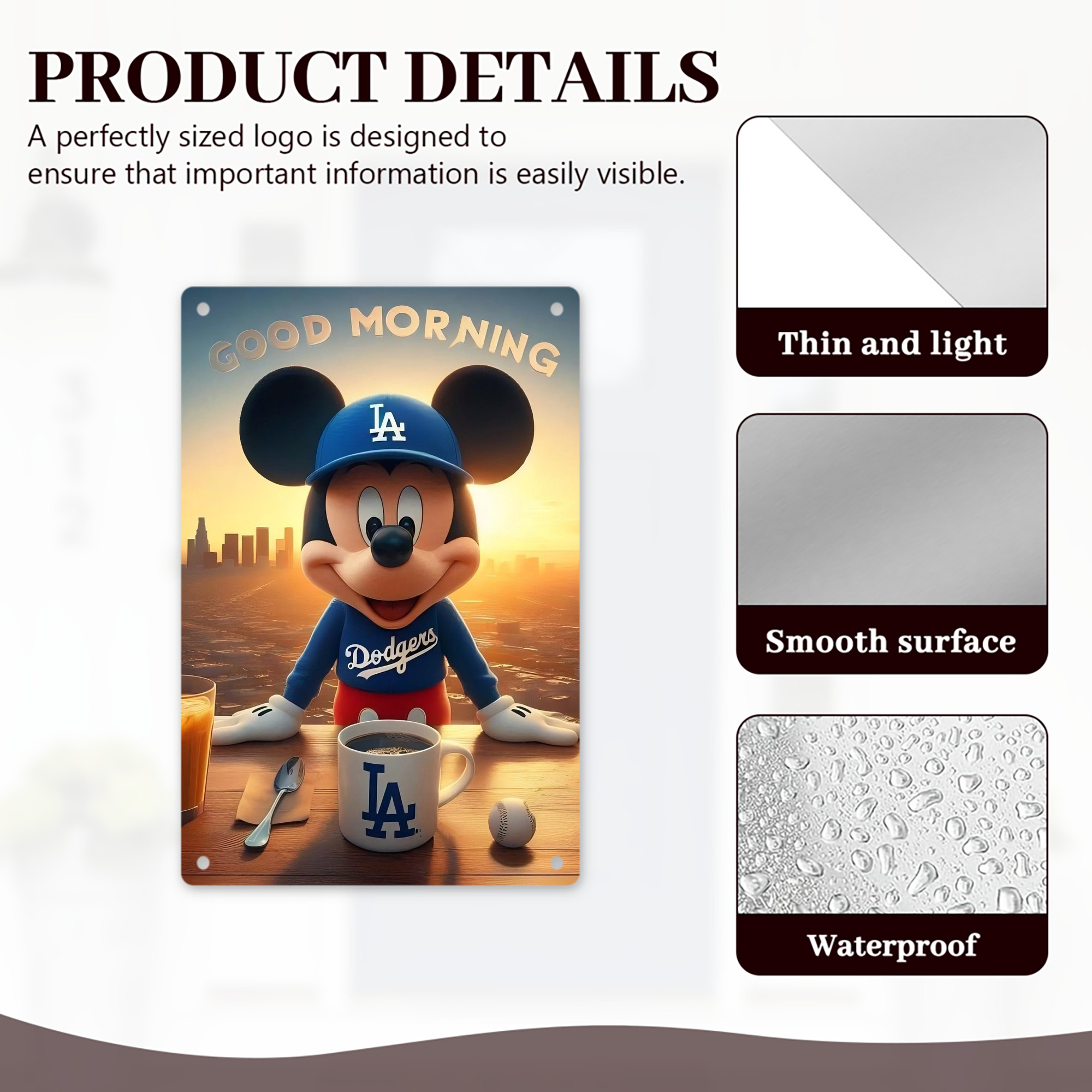  8x12inch Vertical Aluminum Sign - Durable Fade-Resistant Indoor/Outdoor Safety & Information Plaque For Office, Hotel, Restaurant, Bar, Public Spaces