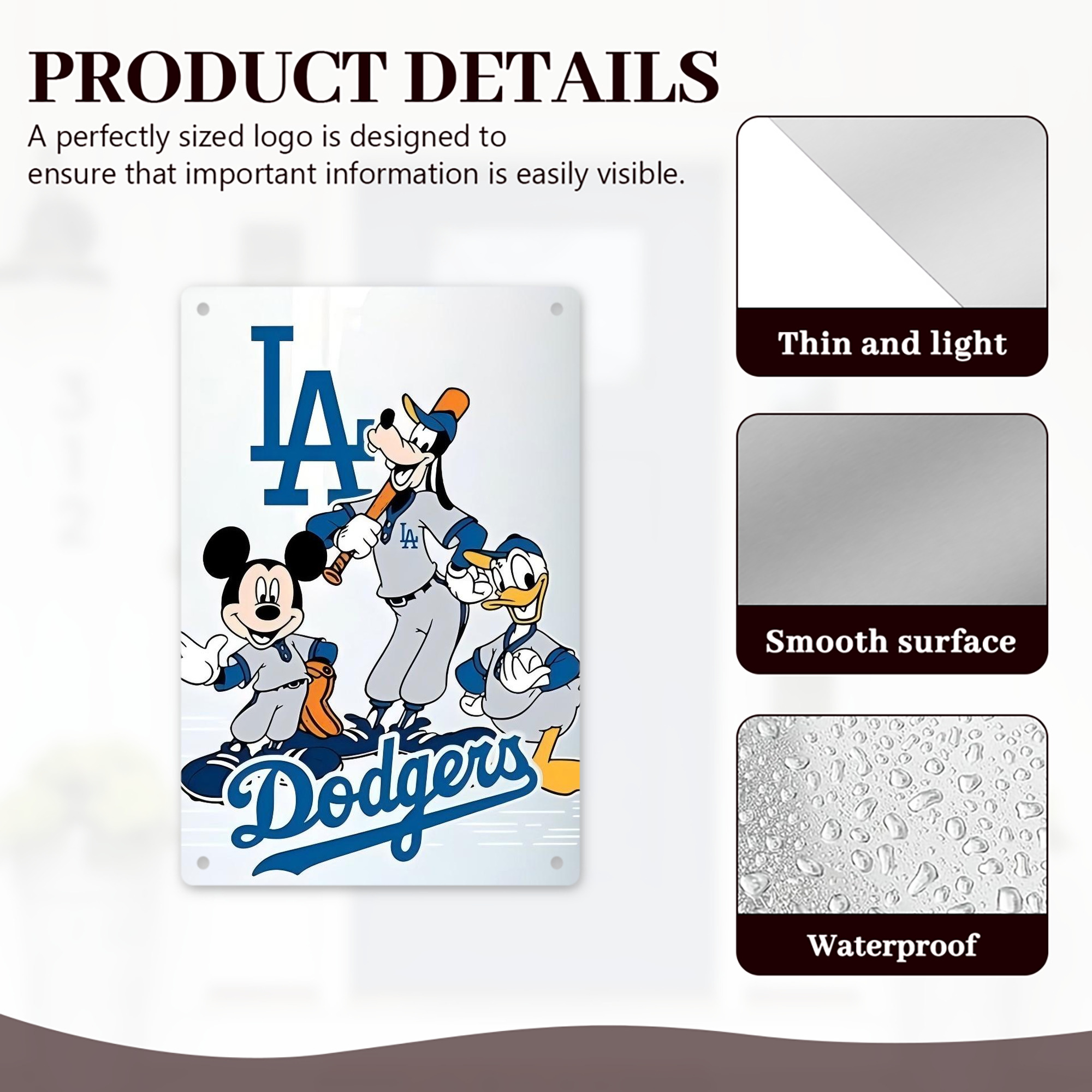  8x12inch Vertical Aluminum Sign - Durable Fade-Resistant Indoor/Outdoor Safety & Information Plaque For Office, Hotel, Restaurant, Bar, Public Spaces