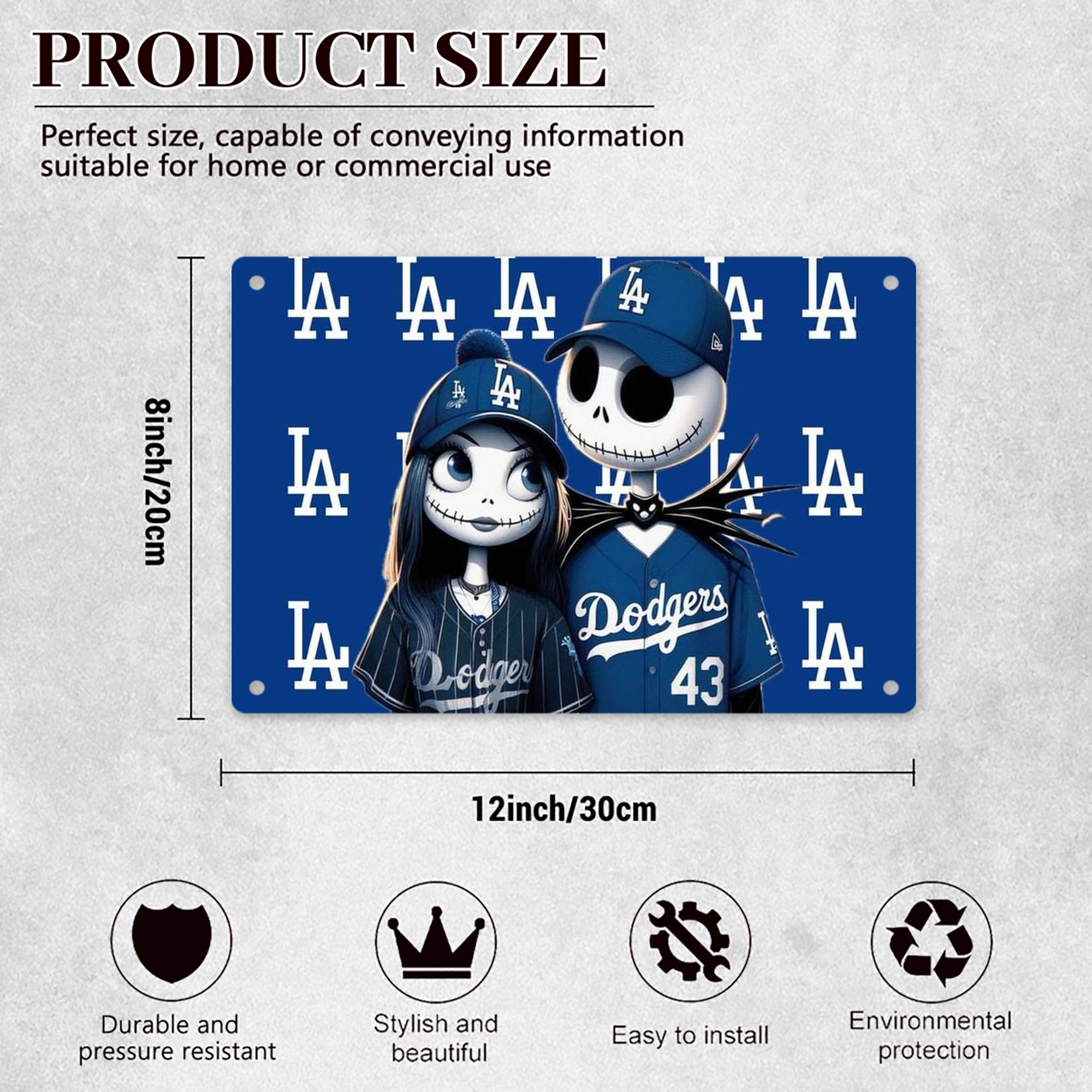  Decorative Aluminum Plaque – Horizontal Design – Durable, Stylish, Easy To Install – Ideal For Home, Office, Bar, And More