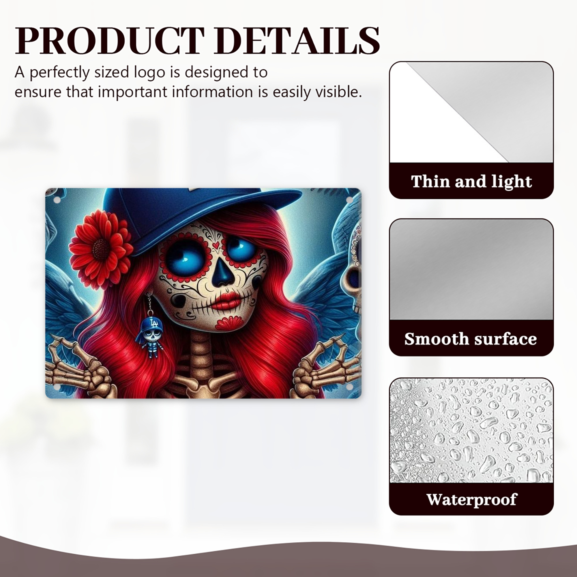  Decorative Aluminum Plaque – Horizontal Design – Durable, Stylish, Easy To Install – Ideal For Home, Office, Bar, And More