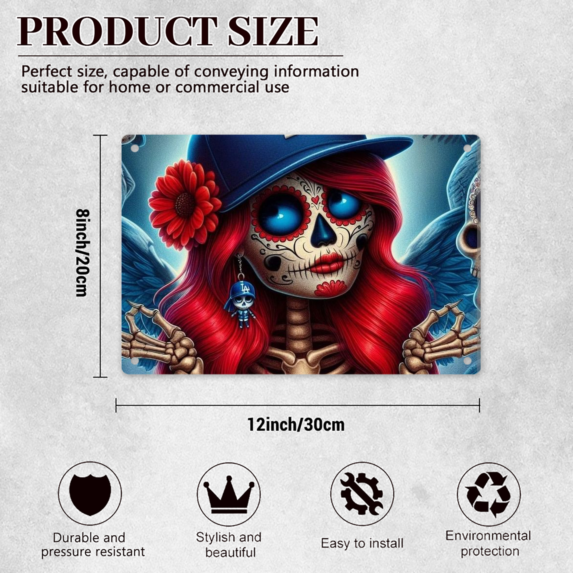  Decorative Aluminum Plaque – Horizontal Design – Durable, Stylish, Easy To Install – Ideal For Home, Office, Bar, And More