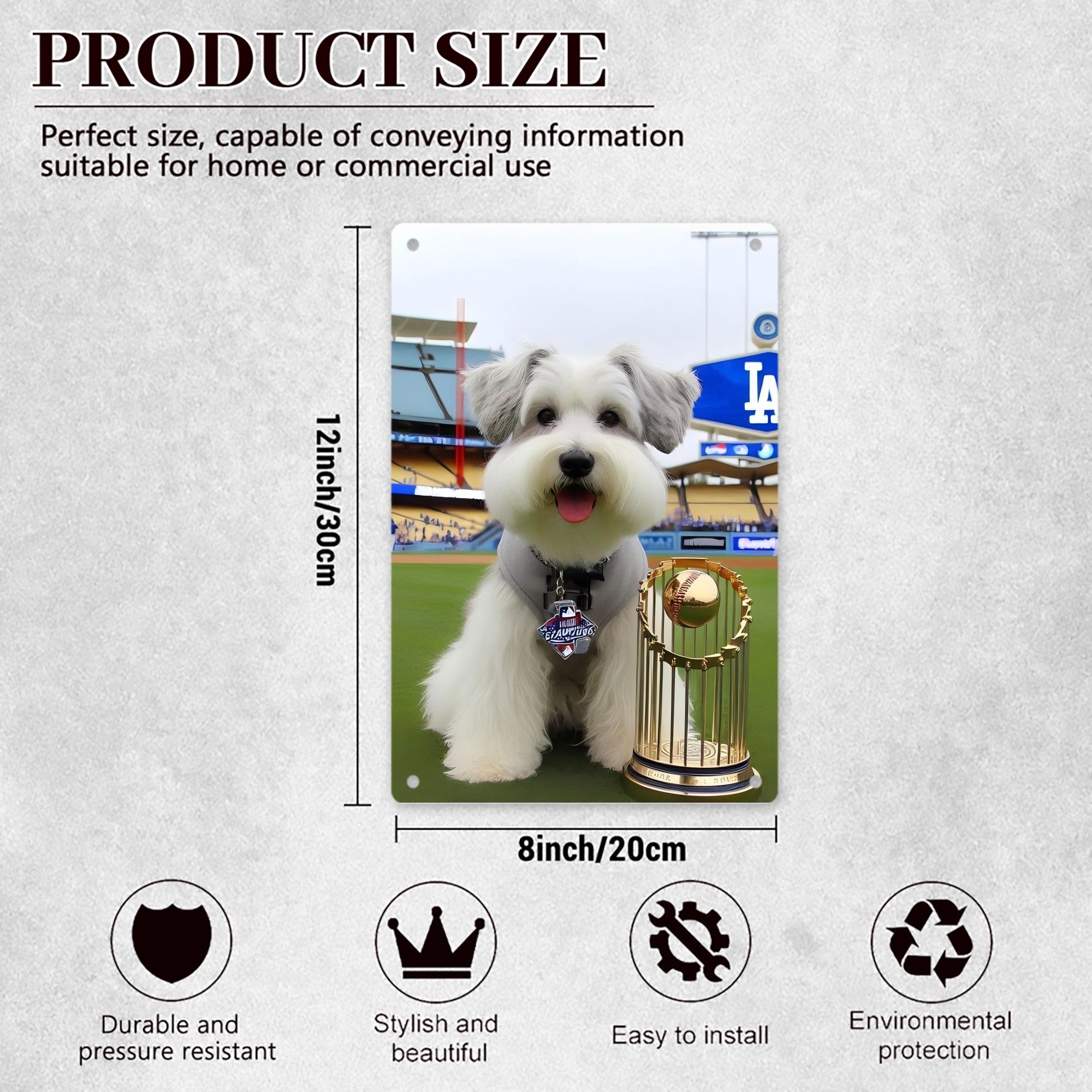  8x12inch Vertical Aluminum Sign - Durable Fade-Resistant Indoor/Outdoor Safety & Information Plaque For Office, Hotel, Restaurant, Bar, Public Spaces