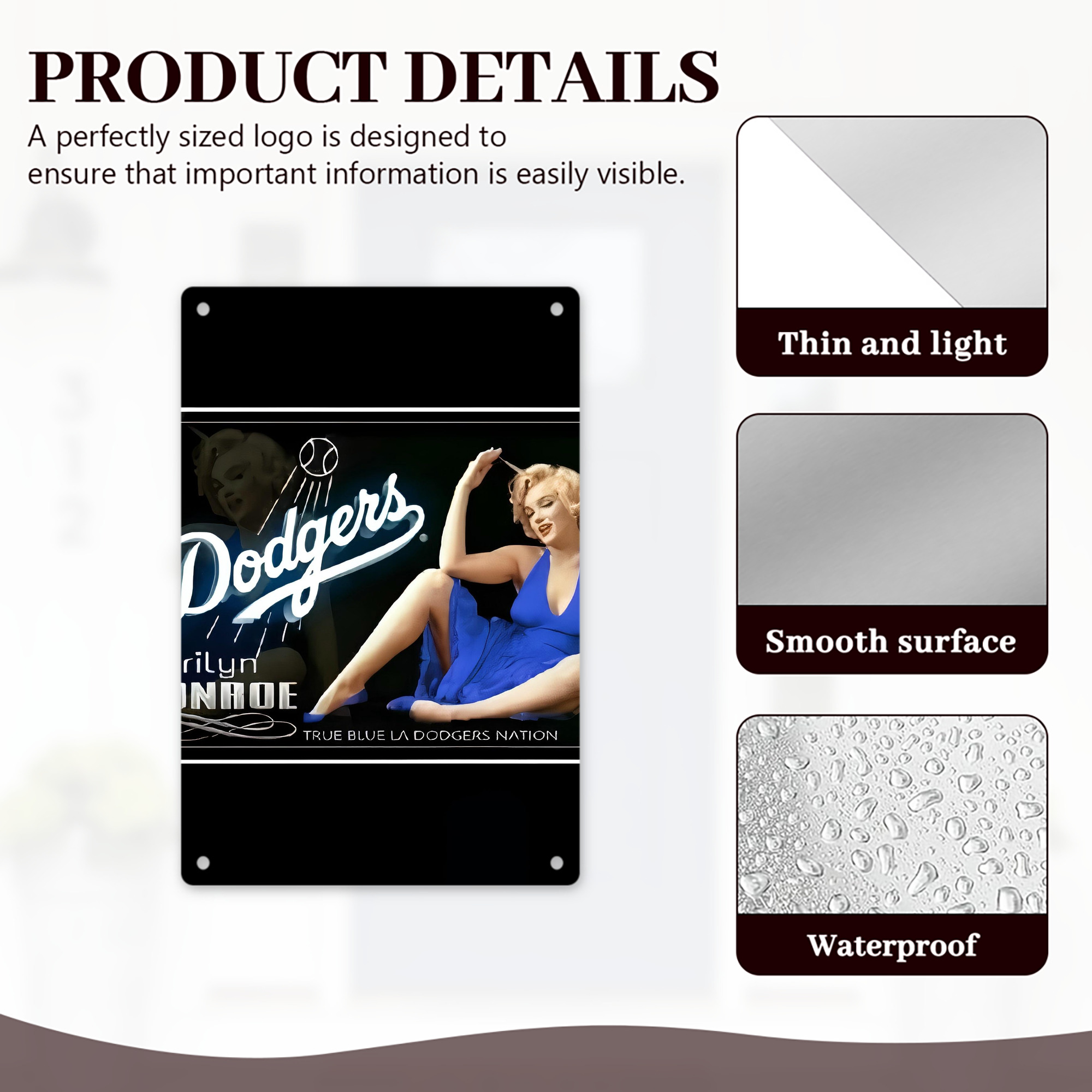  8x12inch Vertical Aluminum Sign - Durable Fade-Resistant Indoor/Outdoor Safety & Information Plaque For Office, Hotel, Restaurant, Bar, Public Spaces