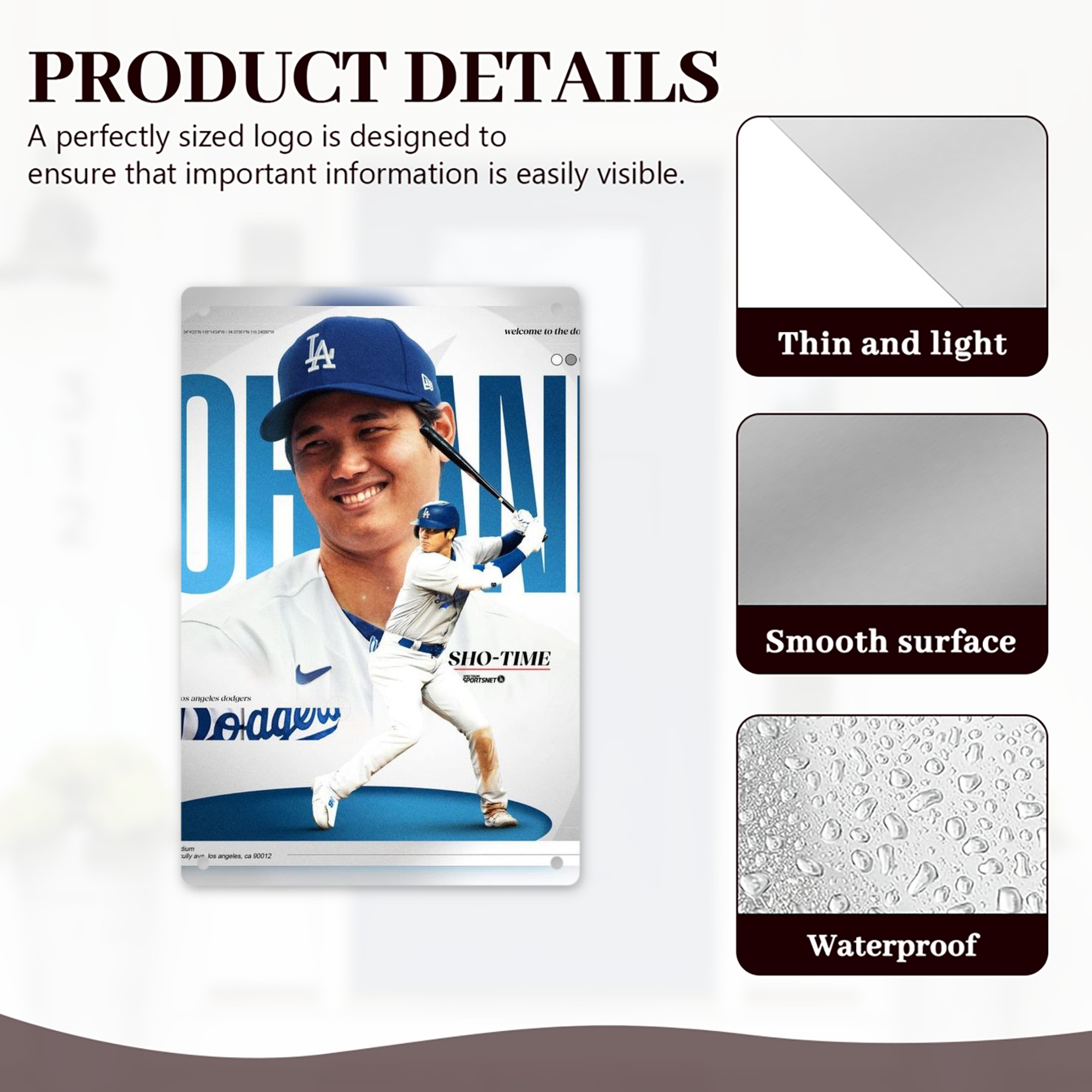  8x12inch Vertical Aluminum Sign - Durable Fade-Resistant Indoor/Outdoor Safety & Information Plaque For Office, Hotel, Restaurant, Bar, Public Spaces