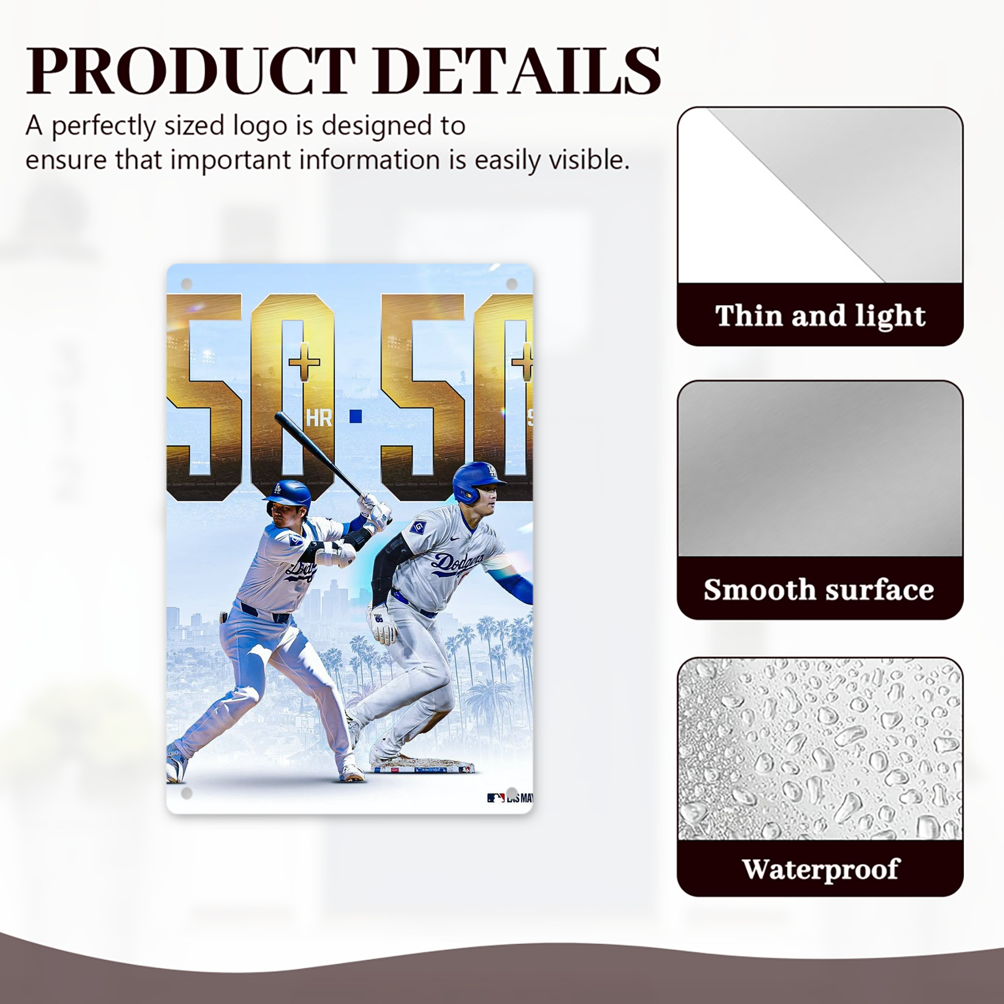  8x12inch Vertical Aluminum Sign - Durable Fade-Resistant Indoor/Outdoor Safety & Information Plaque For Office, Hotel, Restaurant, Bar, Public Spaces