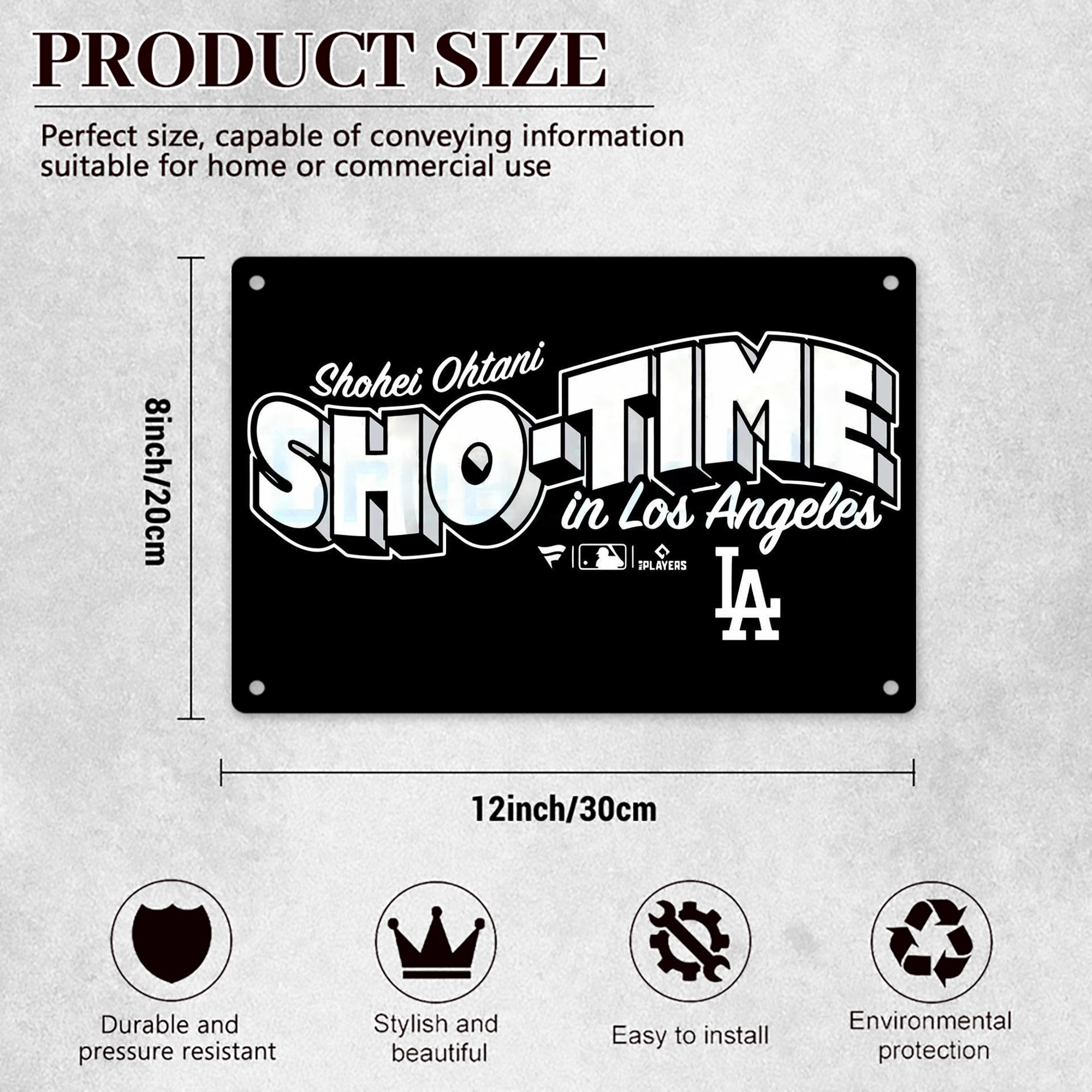  Decorative Aluminum Plaque – Horizontal Design – Durable, Stylish, Easy To Install – Ideal For Home, Office, Bar, And More