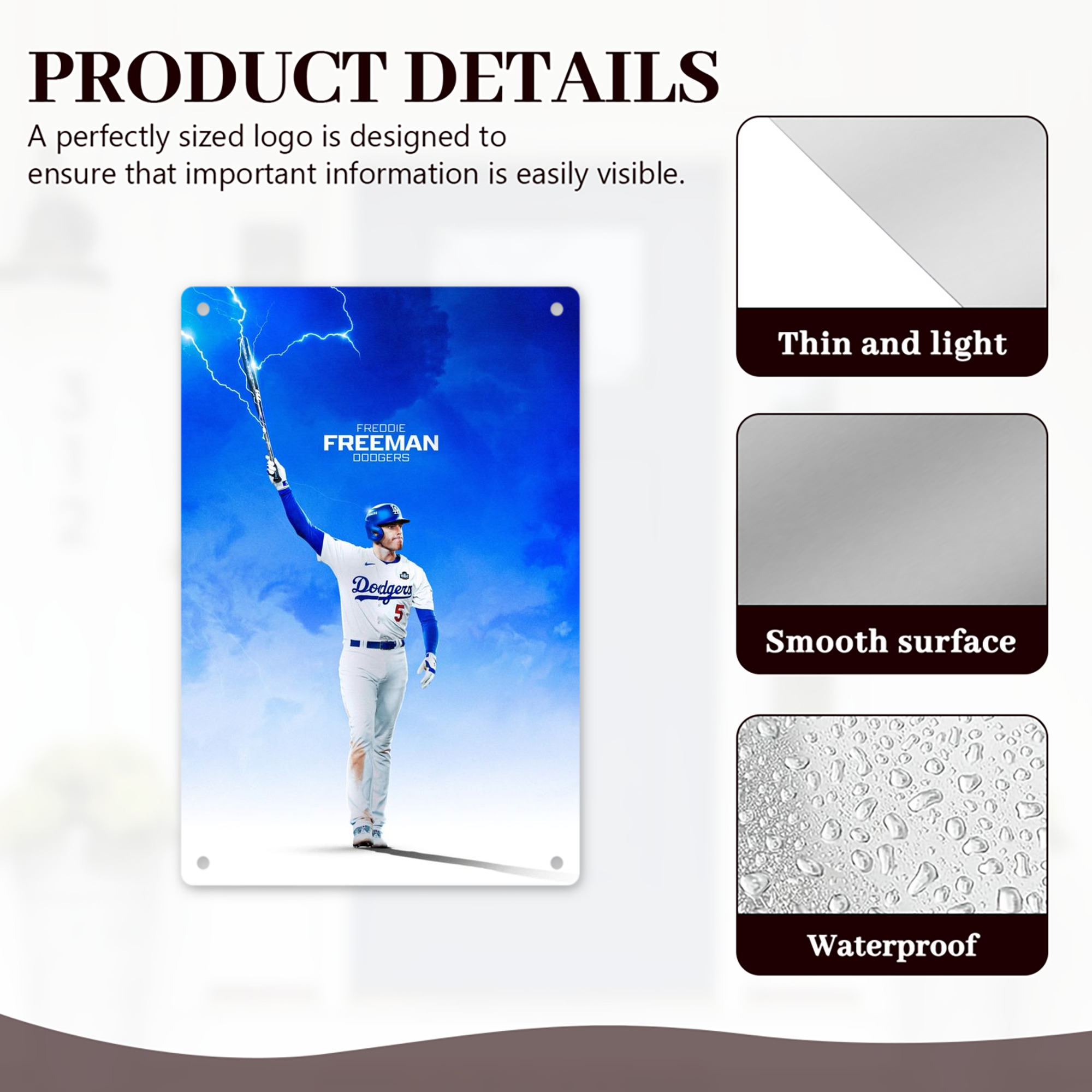  8x12inch Vertical Aluminum Sign - Durable Fade-Resistant Indoor/Outdoor Safety & Information Plaque For Office, Hotel, Restaurant, Bar, Public Spaces