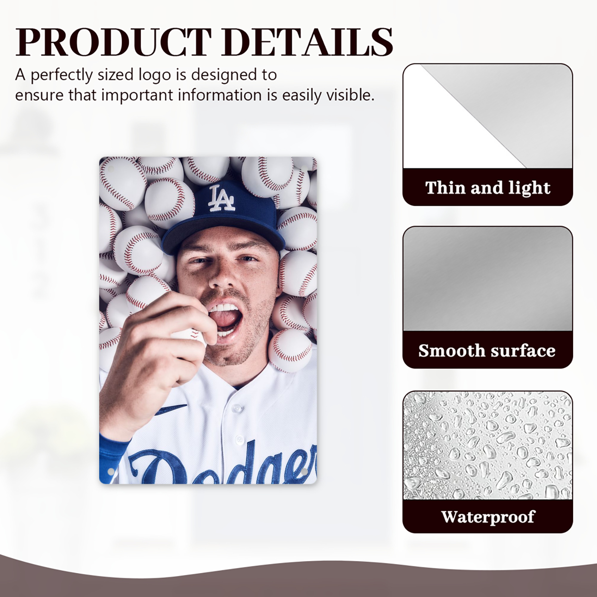  8x12inch Vertical Aluminum Sign - Durable Fade-Resistant Indoor/Outdoor Safety & Information Plaque For Office, Hotel, Restaurant, Bar, Public Spaces