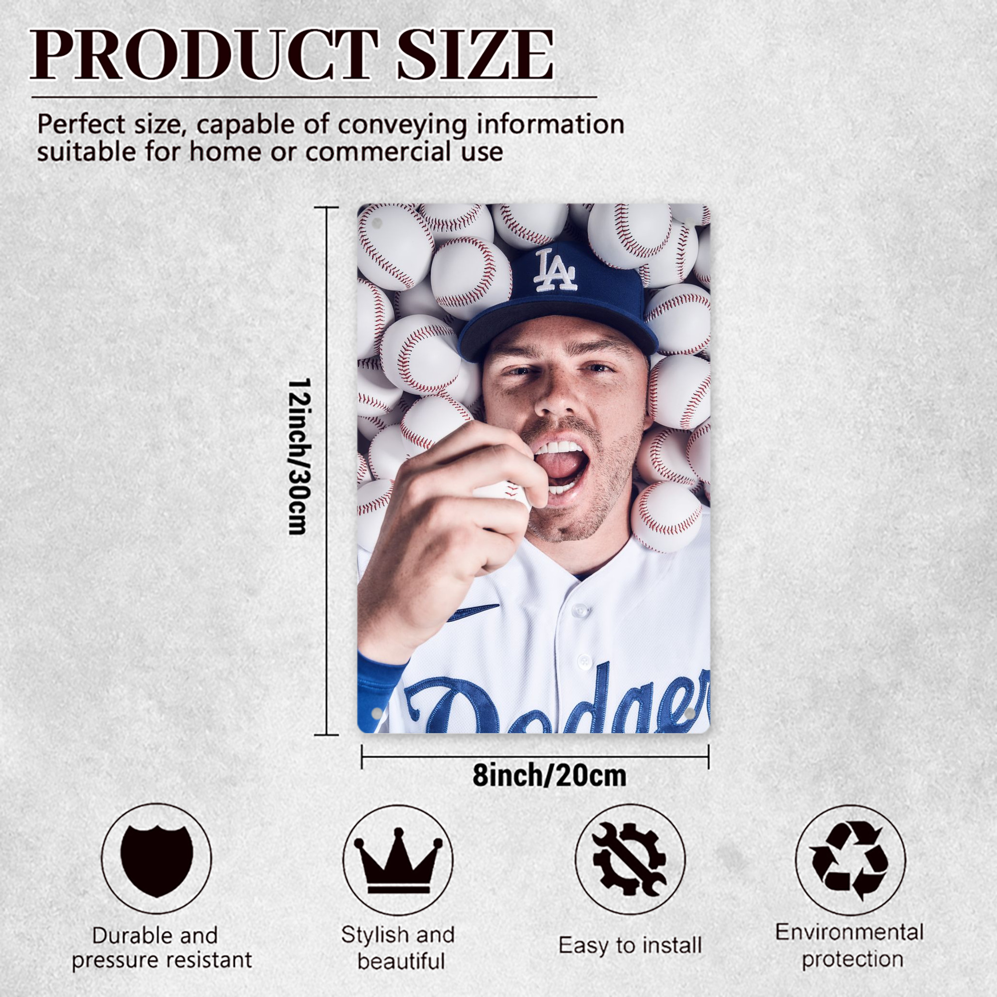  8x12inch Vertical Aluminum Sign - Durable Fade-Resistant Indoor/Outdoor Safety & Information Plaque For Office, Hotel, Restaurant, Bar, Public Spaces