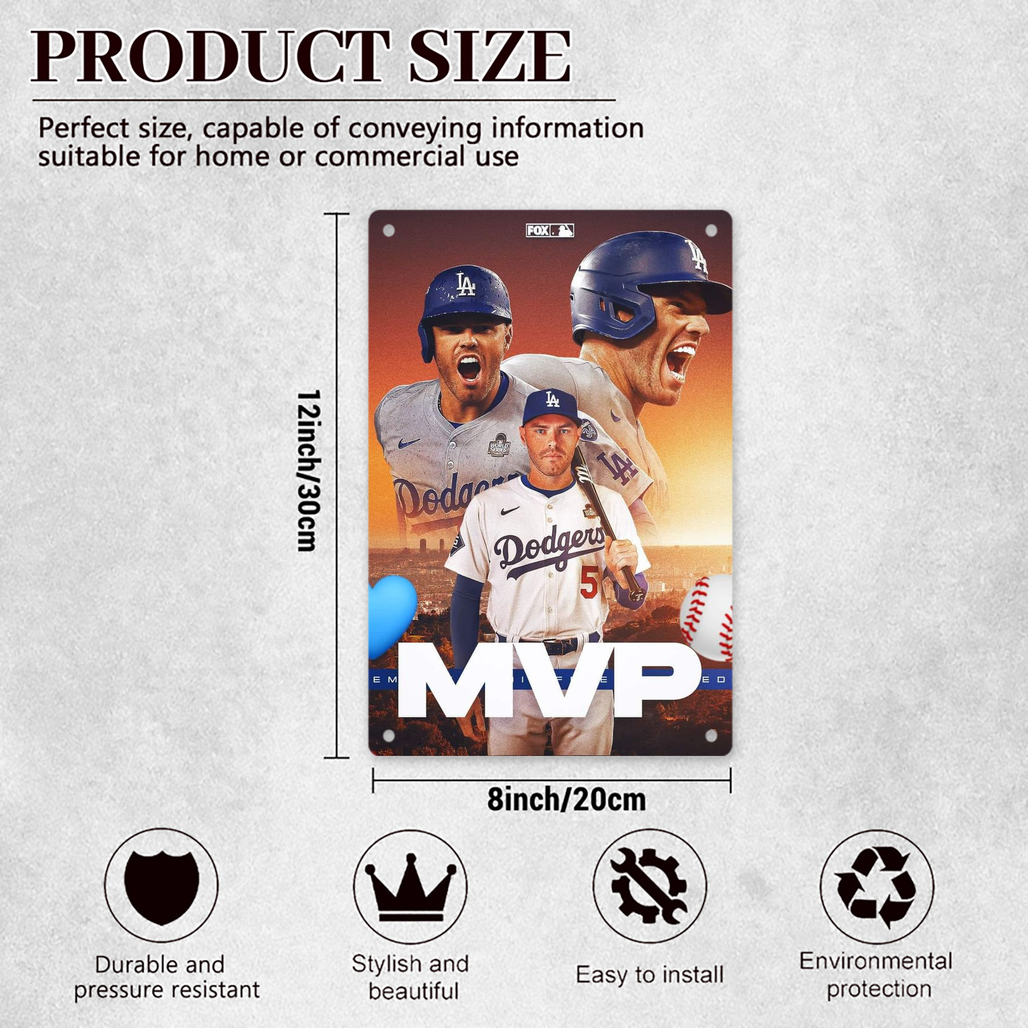  8x12inch Vertical Aluminum Sign - Durable Fade-Resistant Indoor/Outdoor Safety & Information Plaque For Office, Hotel, Restaurant, Bar, Public Spaces