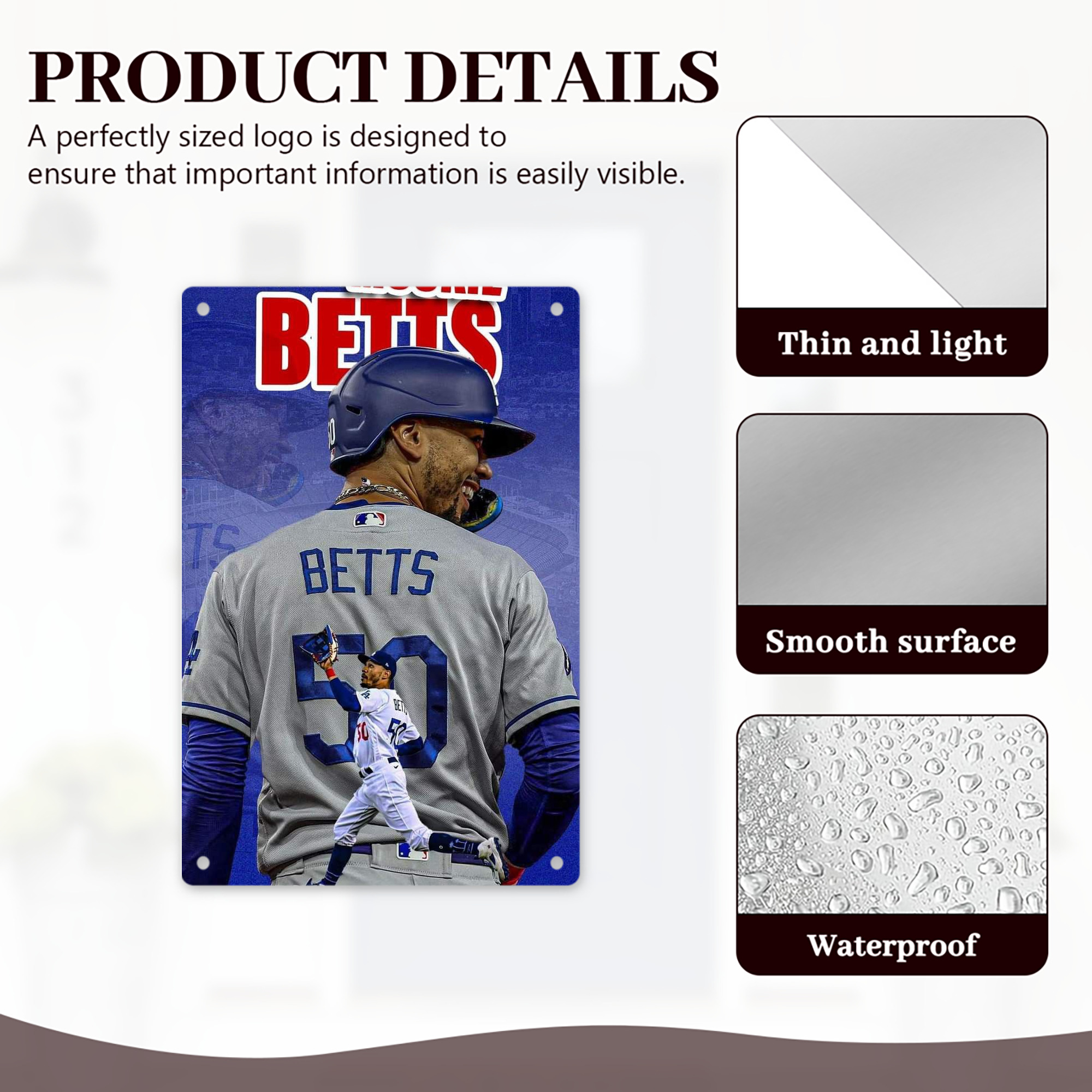  8x12inch Vertical Aluminum Sign - Durable Fade-Resistant Indoor/Outdoor Safety & Information Plaque For Office, Hotel, Restaurant, Bar, Public Spaces