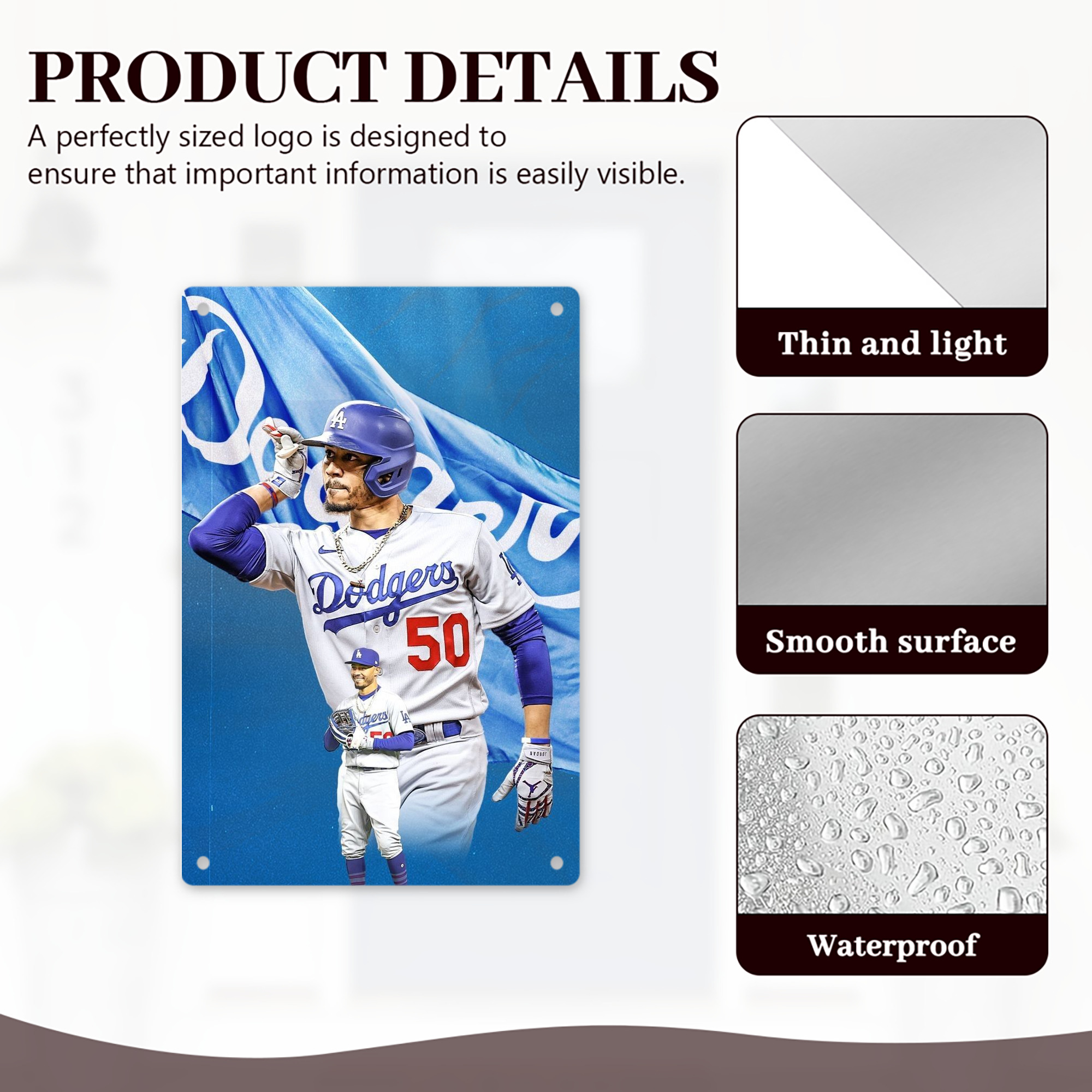  8x12inch Vertical Aluminum Sign - Durable Fade-Resistant Indoor/Outdoor Safety & Information Plaque For Office, Hotel, Restaurant, Bar, Public Spaces