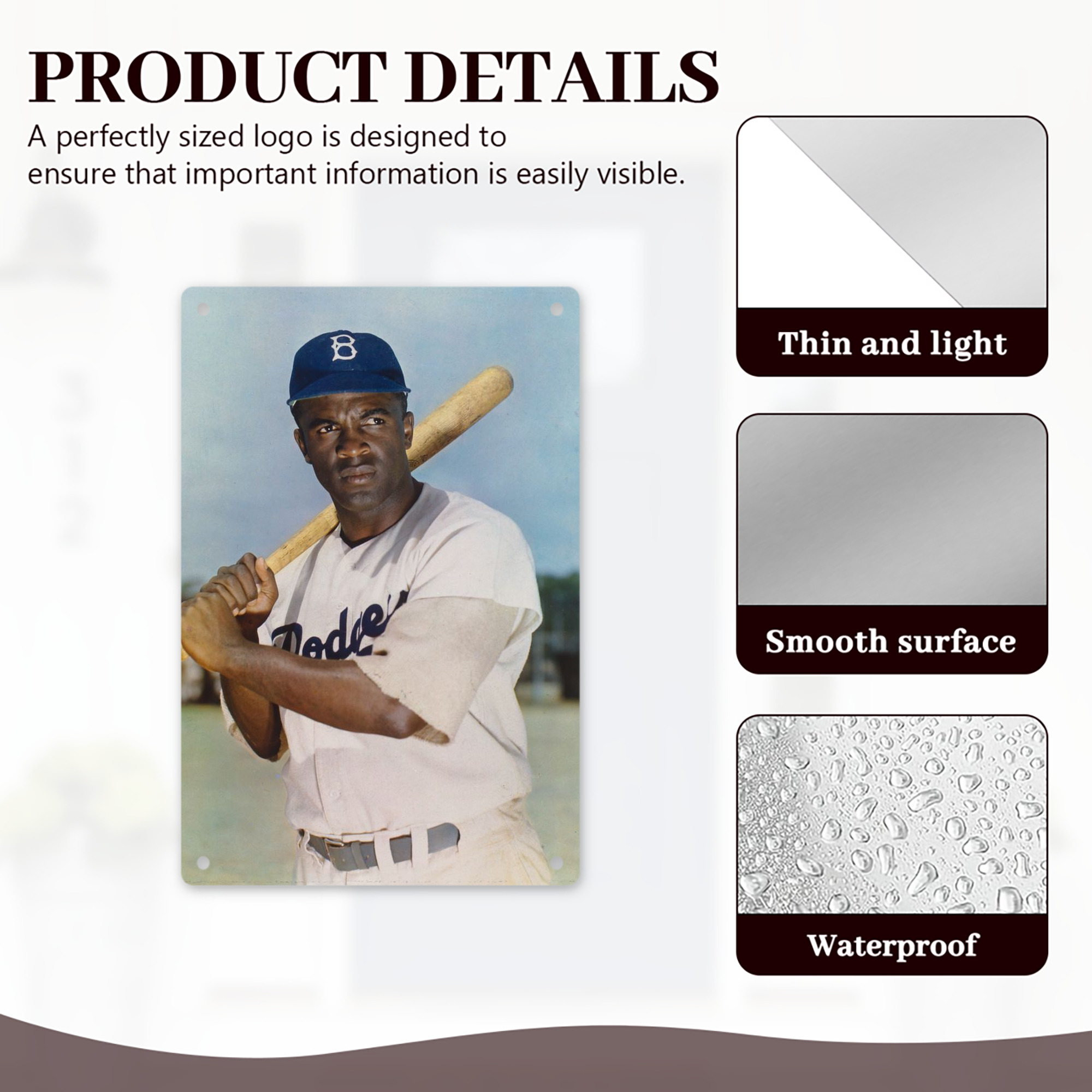  8x12inch Vertical Aluminum Sign - Durable Fade-Resistant Indoor/Outdoor Safety & Information Plaque For Office, Hotel, Restaurant, Bar, Public Spaces