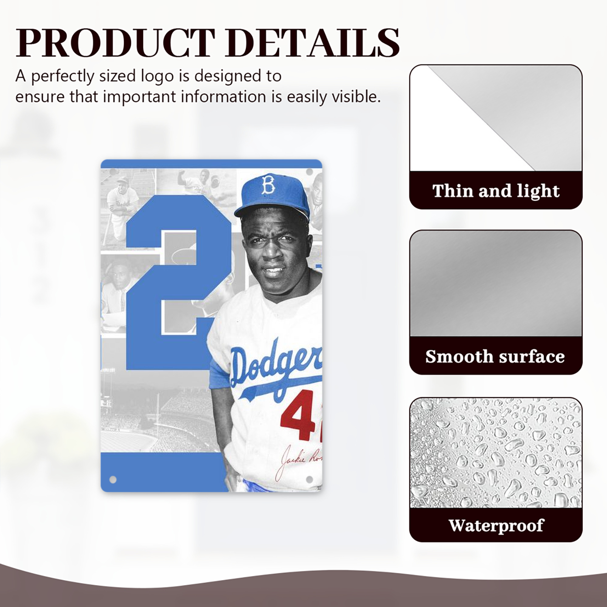  8x12inch Vertical Aluminum Sign - Durable Fade-Resistant Indoor/Outdoor Safety & Information Plaque For Office, Hotel, Restaurant, Bar, Public Spaces