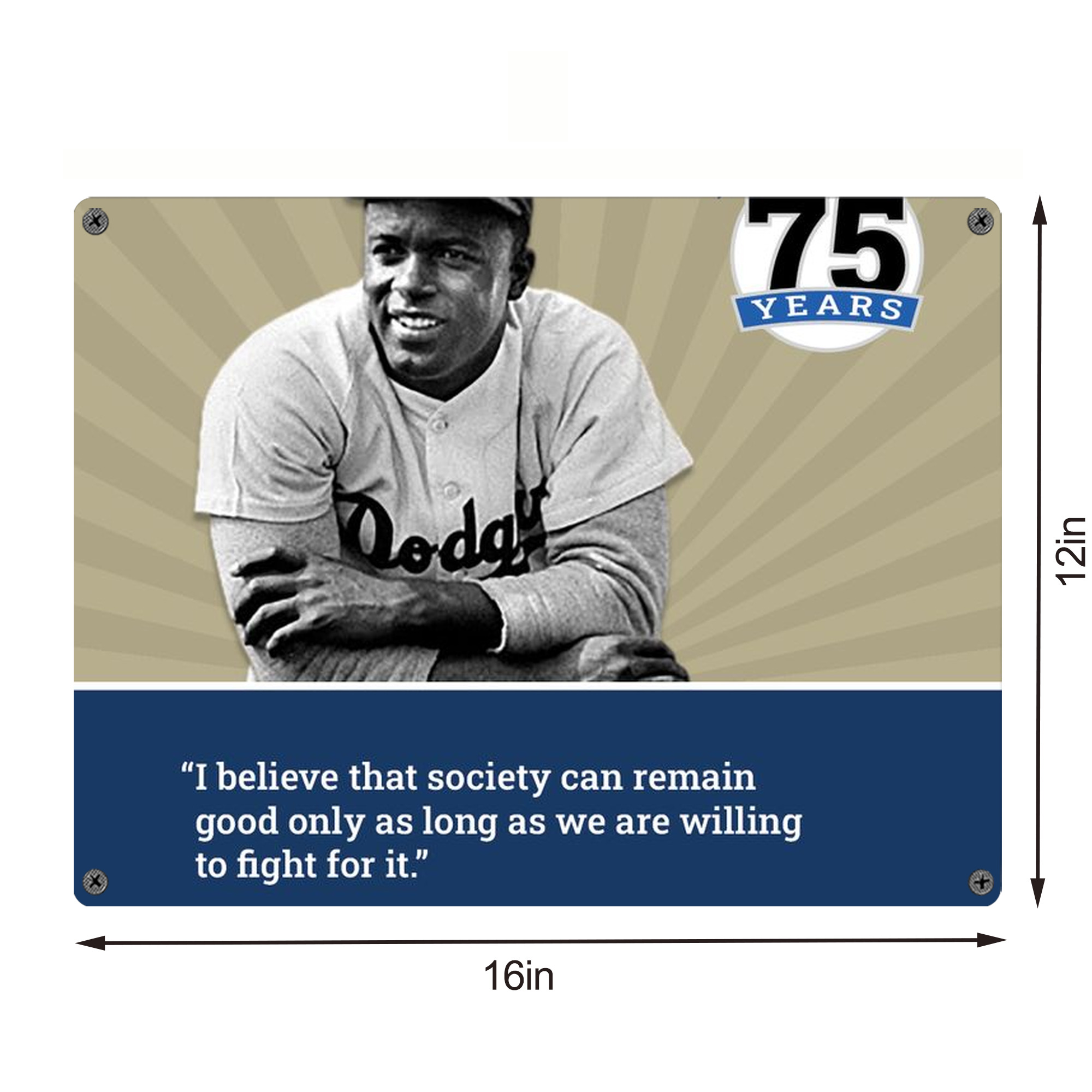  Vintage Metal Tin Sign 16x12 – Full-Print Iron Wall Decor – Durable, Fade-Resistant – Easy To Hang – Ideal For Home, Bar, Kitchen & Office Decor