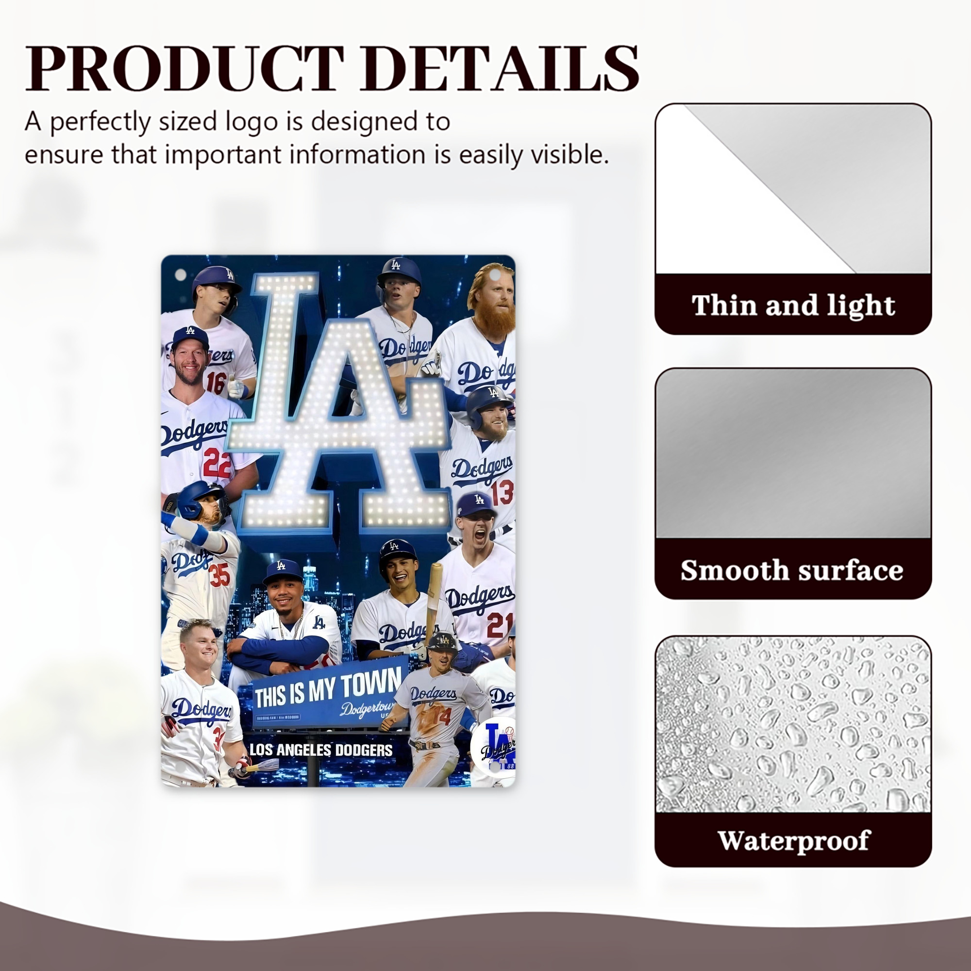  8x12inch Vertical Aluminum Sign - Durable Fade-Resistant Indoor/Outdoor Safety & Information Plaque For Office, Hotel, Restaurant, Bar, Public Spaces