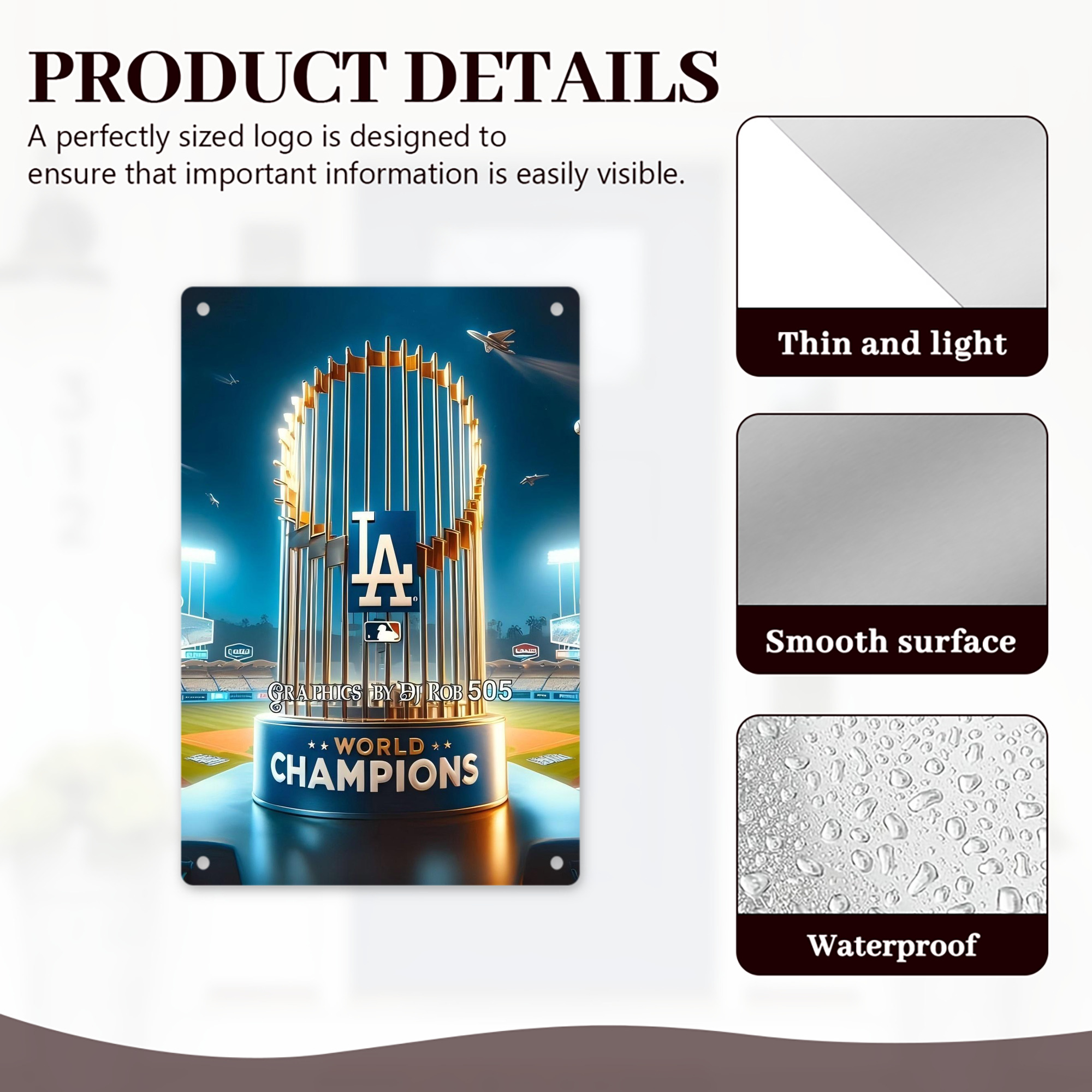  8x12inch Vertical Aluminum Sign - Durable Fade-Resistant Indoor/Outdoor Safety & Information Plaque For Office, Hotel, Restaurant, Bar, Public Spaces