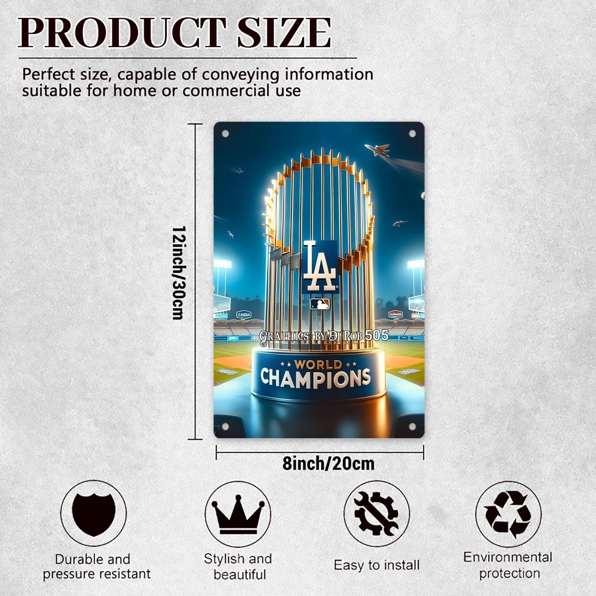  8x12inch Vertical Aluminum Sign - Durable Fade-Resistant Indoor/Outdoor Safety & Information Plaque For Office, Hotel, Restaurant, Bar, Public Spaces