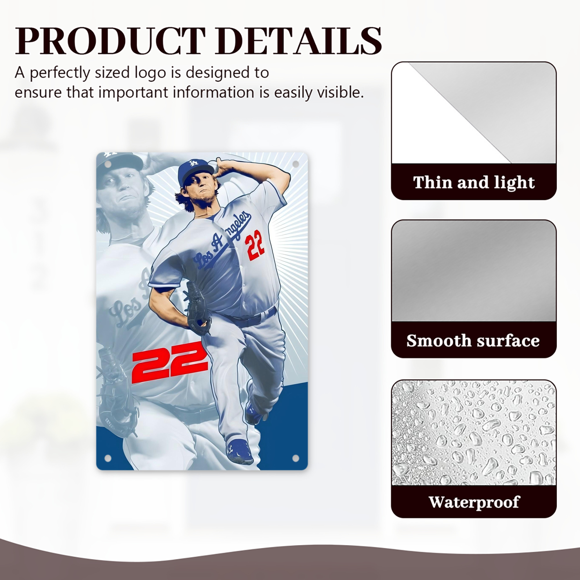  8x12inch Vertical Aluminum Sign - Durable Fade-Resistant Indoor/Outdoor Safety & Information Plaque For Office, Hotel, Restaurant, Bar, Public Spaces