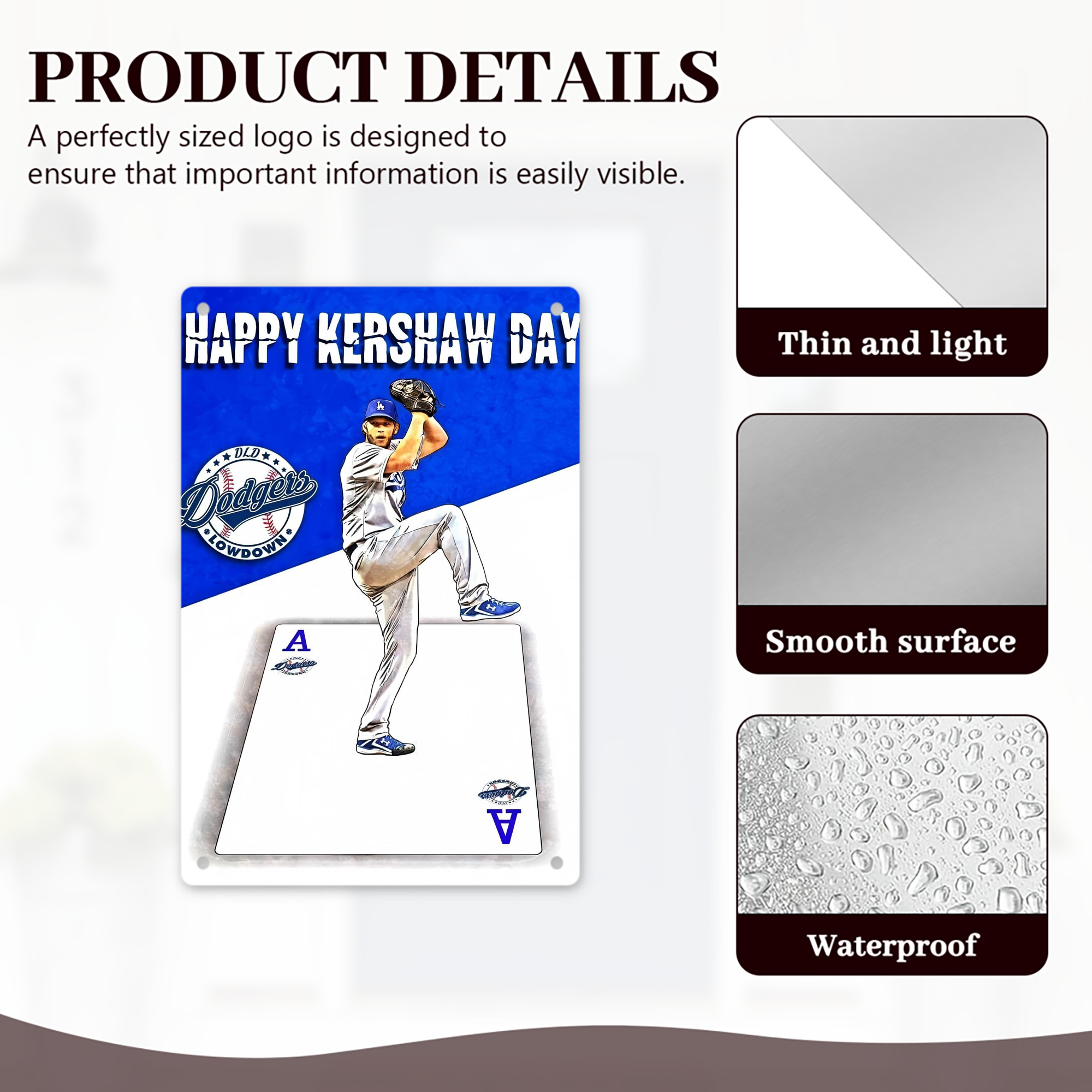  8x12inch Vertical Aluminum Sign - Durable Fade-Resistant Indoor/Outdoor Safety & Information Plaque For Office, Hotel, Restaurant, Bar, Public Spaces