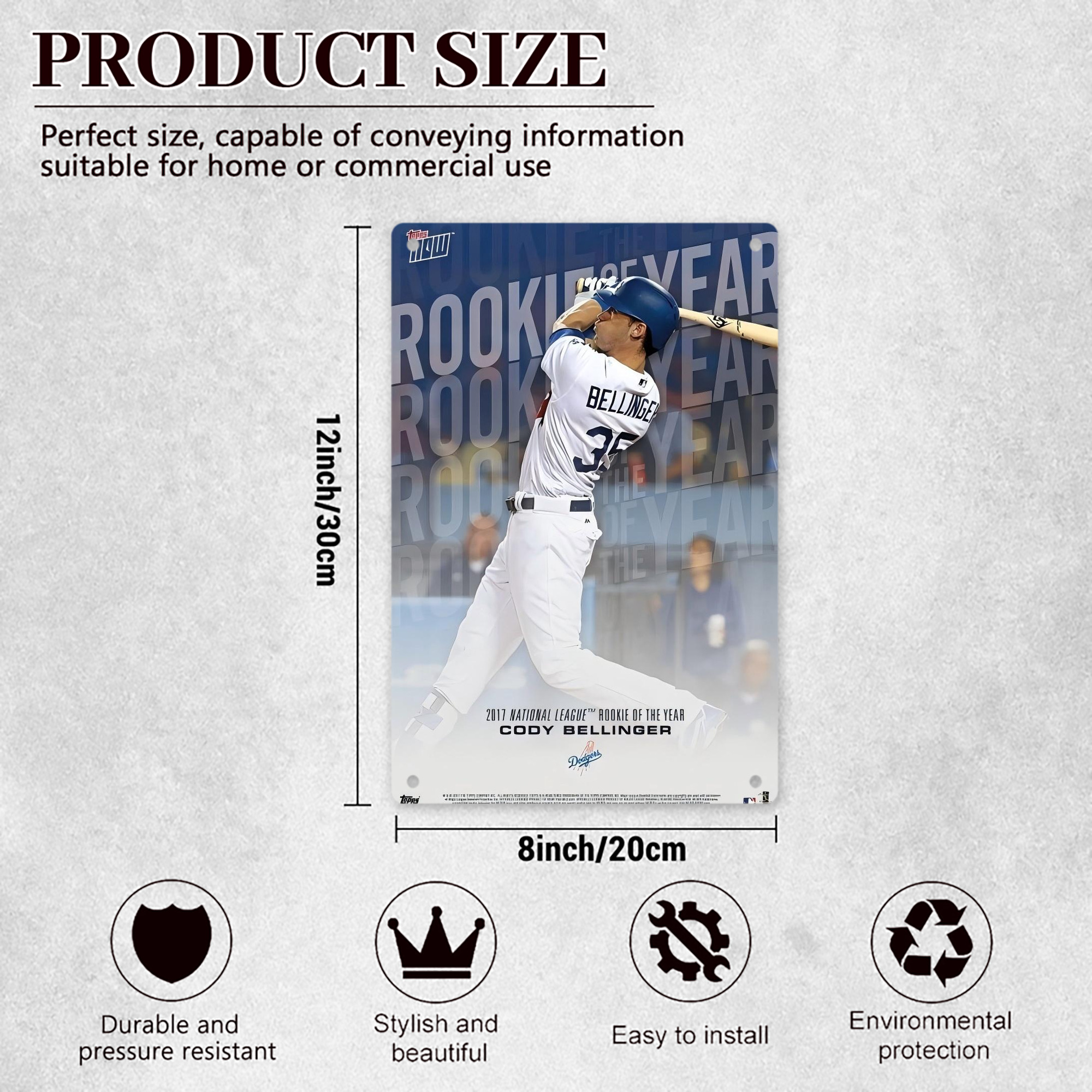  8x12inch Vertical Aluminum Sign - Durable Fade-Resistant Indoor/Outdoor Safety & Information Plaque For Office, Hotel, Restaurant, Bar, Public Spaces