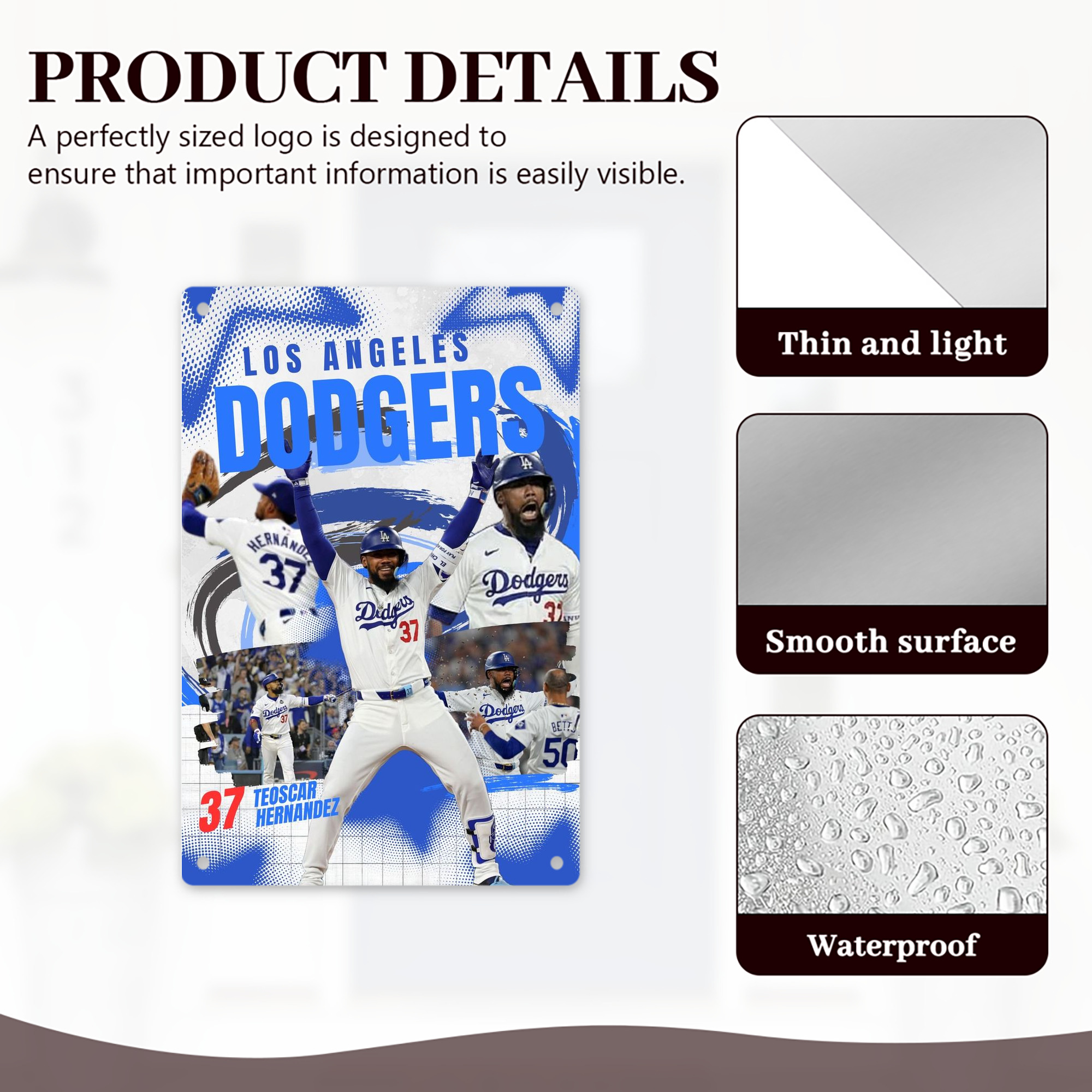  8x12inch Vertical Aluminum Sign - Durable Fade-Resistant Indoor/Outdoor Safety & Information Plaque For Office, Hotel, Restaurant, Bar, Public Spaces