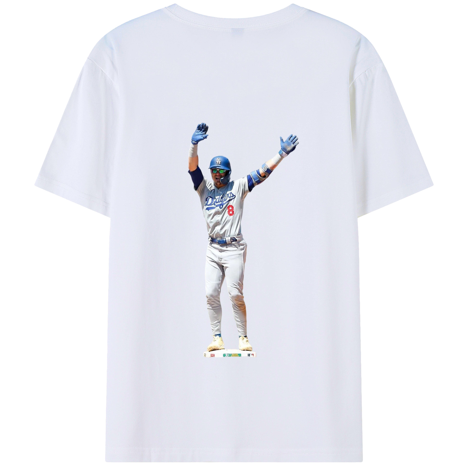  180g Combed Cotton T-Shirt With Back Heat Transfer Print – Soft, Lightweight, Fitted Design – Stylish Casual Wear For Sports & Everyday Use