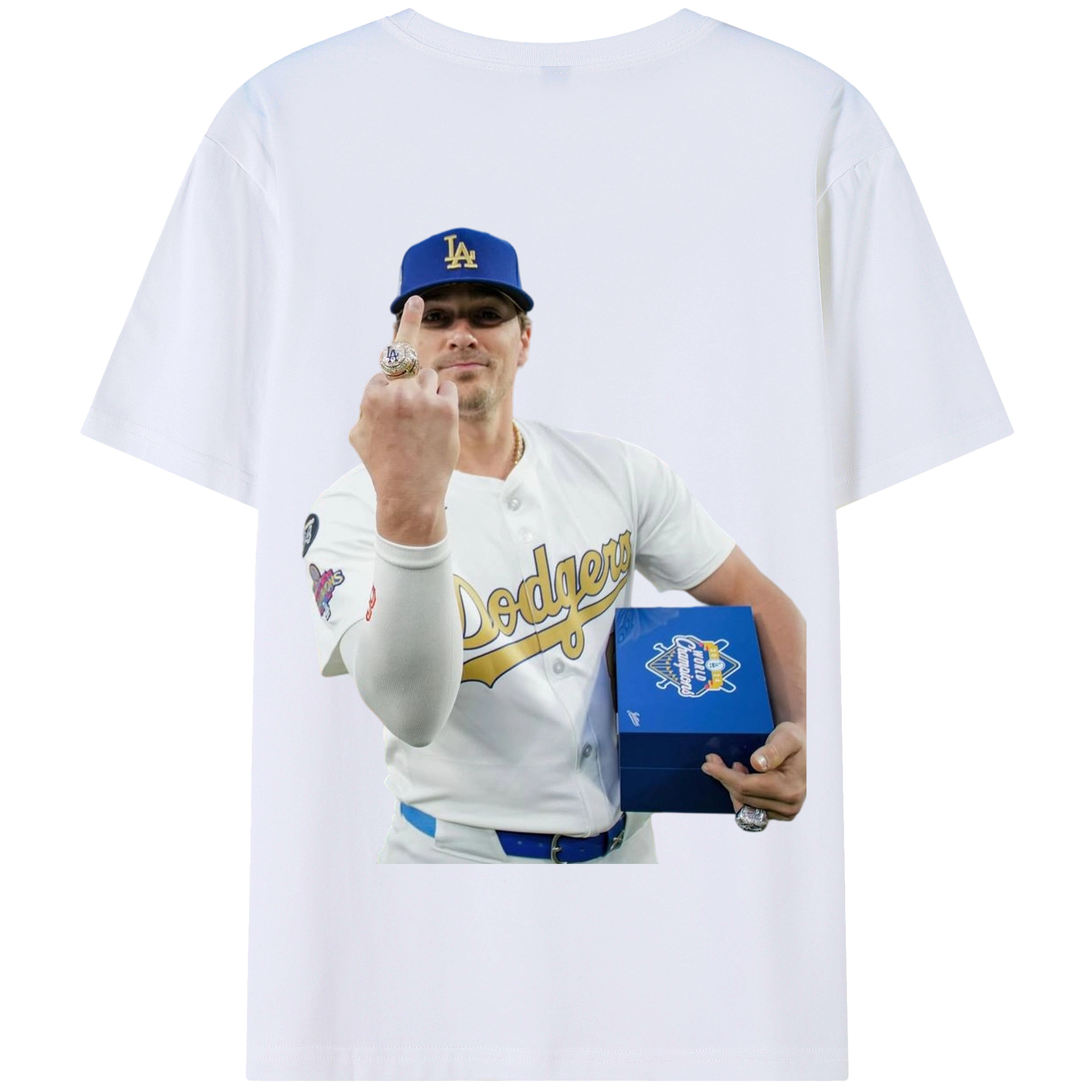  180g Combed Cotton T-Shirt With Back Heat Transfer Print – Soft, Lightweight, Fitted Design – Stylish Casual Wear For Sports & Everyday Use