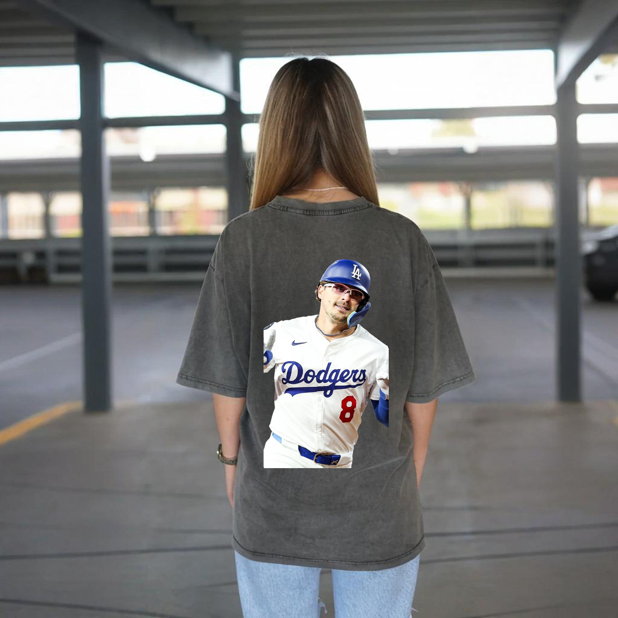  Washed Vintage 230g Cotton Oversized T-Shirt With Back Heat Transfer Print – Soft, Lightweight & Stylish – Comfortable Casual Wear For Sports & Everyday Use