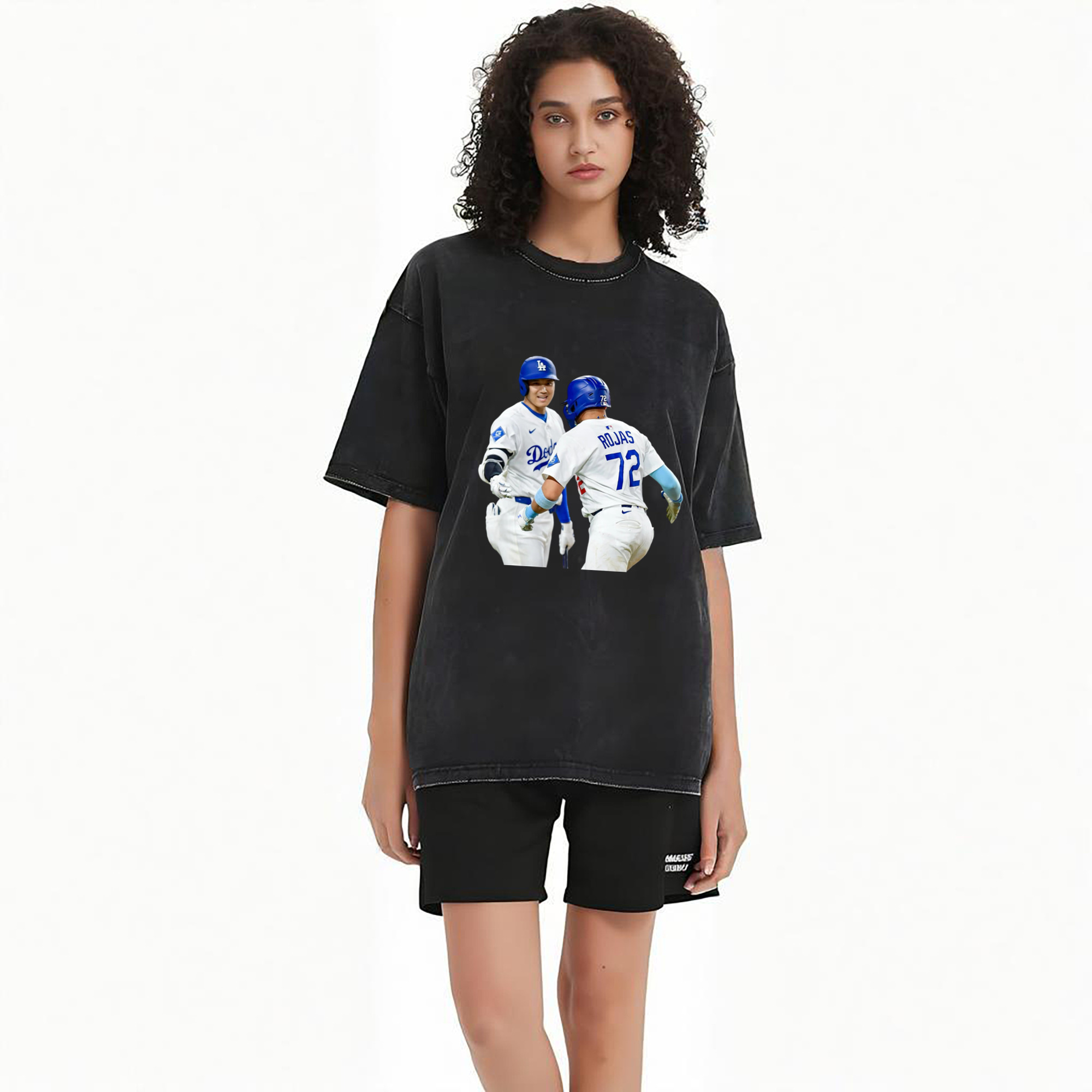  Washed Vintage Look 230g Cotton Oversized T-Shirt With Front Heat Transfer Print – Soft, Lightweight, Stylish Fit – Comfortable Casual Wear For Sports & Everyday Use