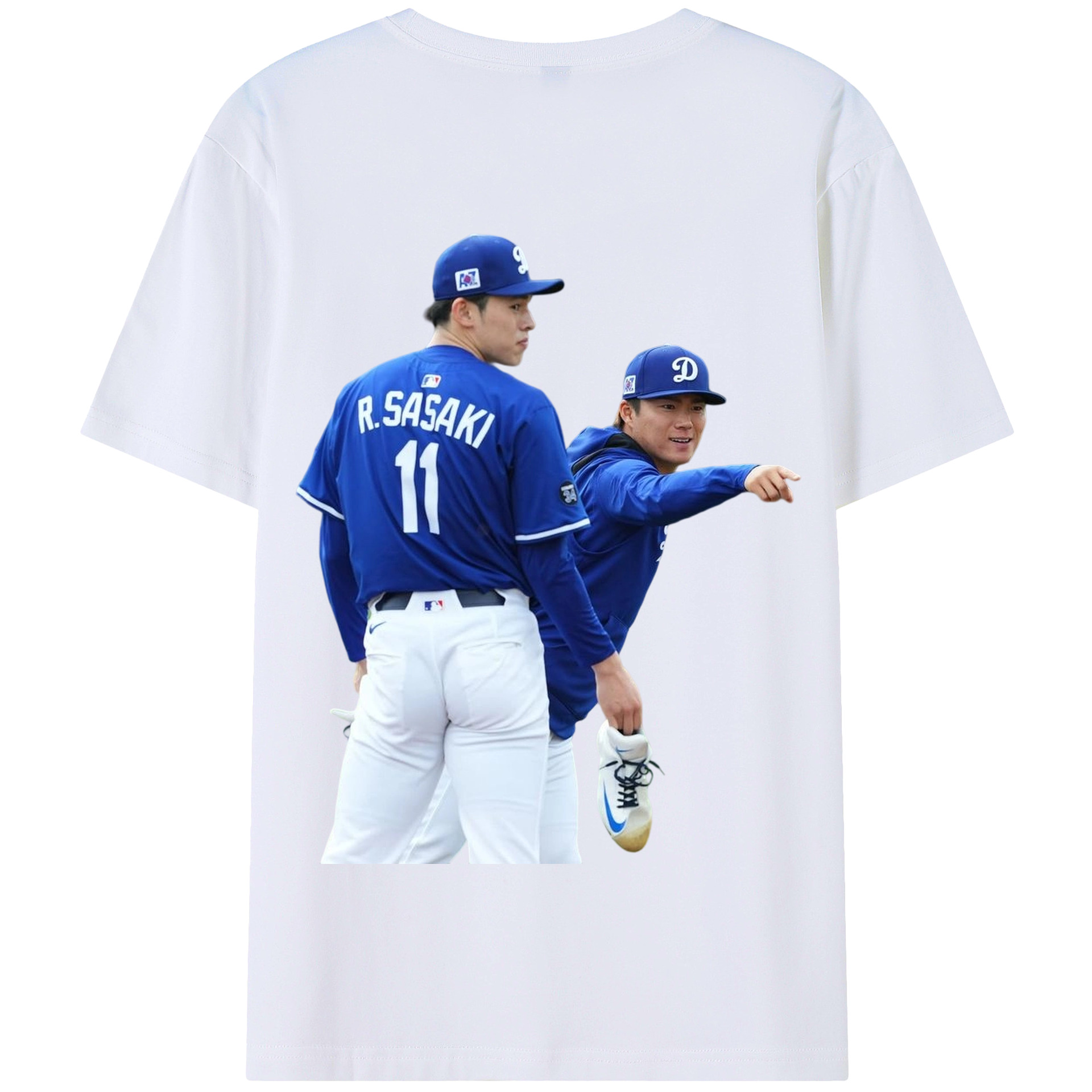  180g Combed Cotton T-Shirt With Back Heat Transfer Print – Soft, Lightweight, Fitted Design – Stylish Casual Wear For Sports & Everyday Use