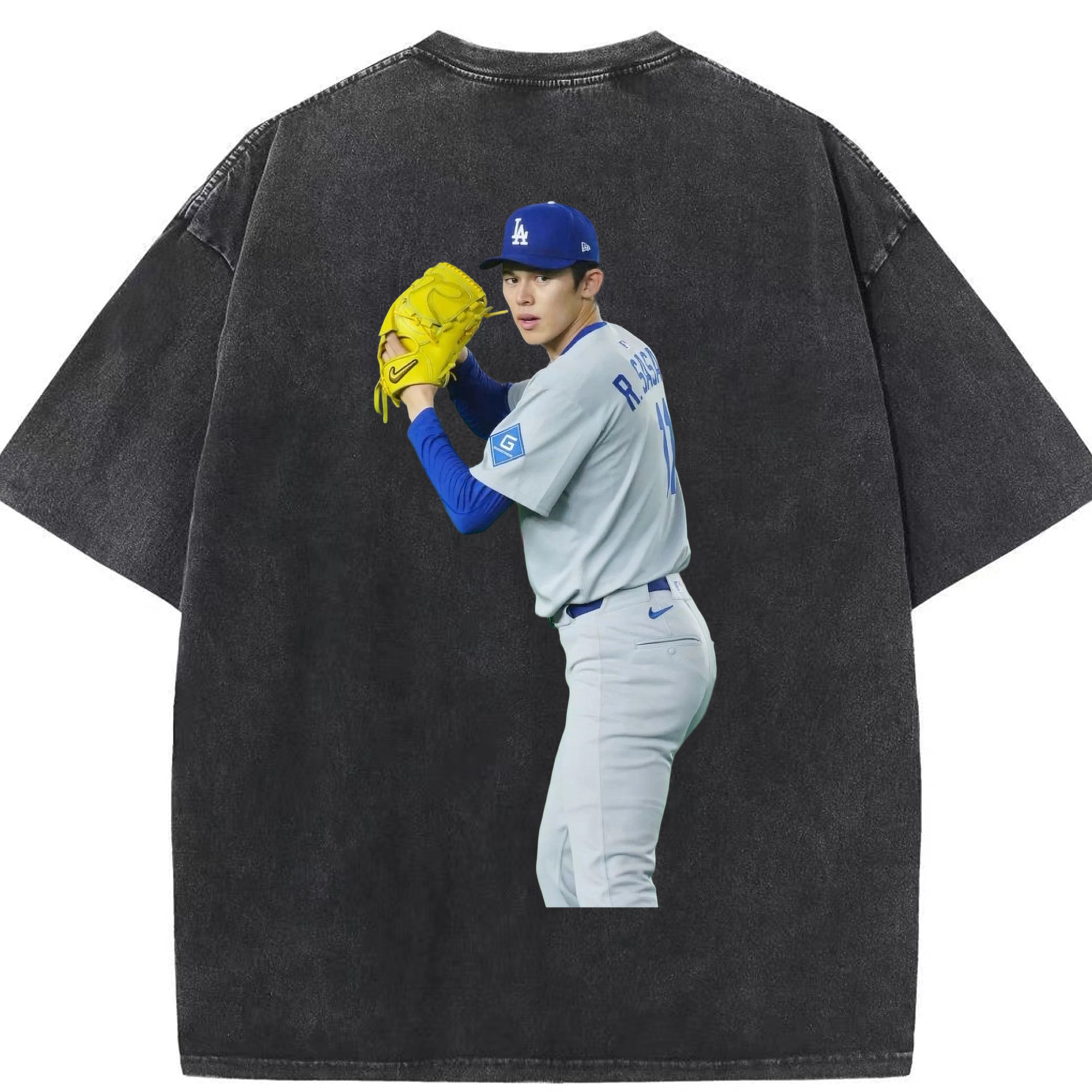  Washed Vintage 230g Cotton Oversized T-Shirt With Back Heat Transfer Print – Soft, Lightweight & Stylish – Comfortable Casual Wear For Sports & Everyday Use