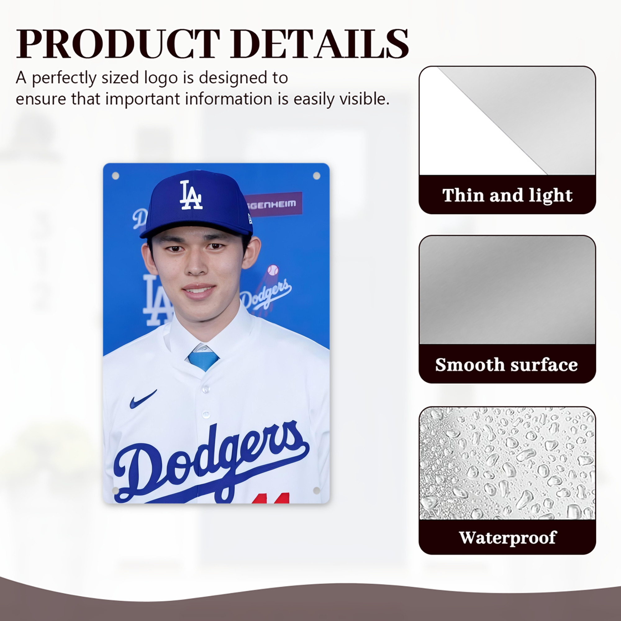  8x12inch Vertical Aluminum Sign - Durable Fade-Resistant Indoor/Outdoor Safety & Information Plaque For Office, Hotel, Restaurant, Bar, Public Spaces