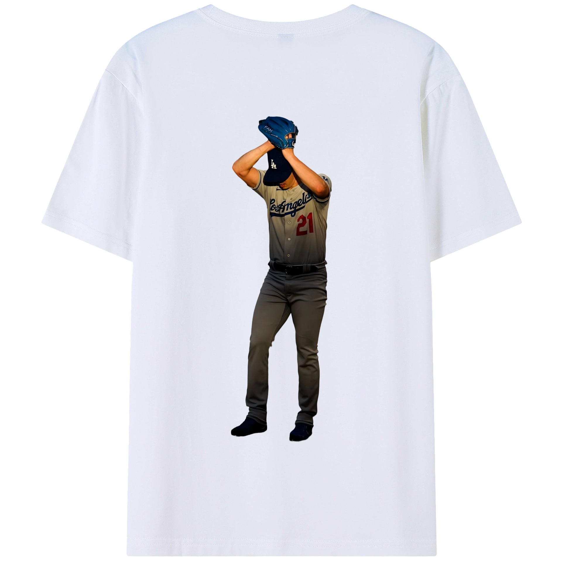  180g Combed Cotton T-Shirt With Back Heat Transfer Print – Soft, Lightweight, Fitted Design – Stylish Casual Wear For Sports & Everyday Use